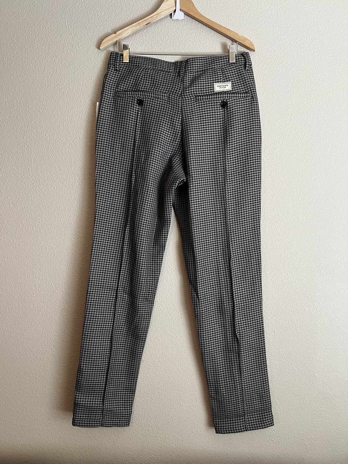 Honor the Gift Honor The Gift Houndstooth Pleated Trousers Size US 32 / EU 48 - 2 Thumbnail