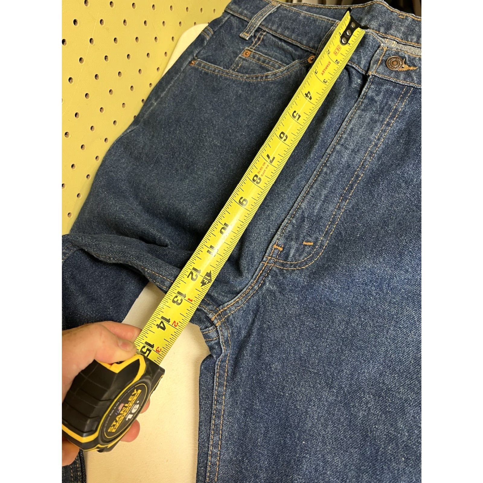 Levi's VINTAGE Levi's 505 Jeans Orange Tab Straight Blue Denim 36x30 Mens 90s USA Size US 36 / EU 52 - 7 Thumbnail