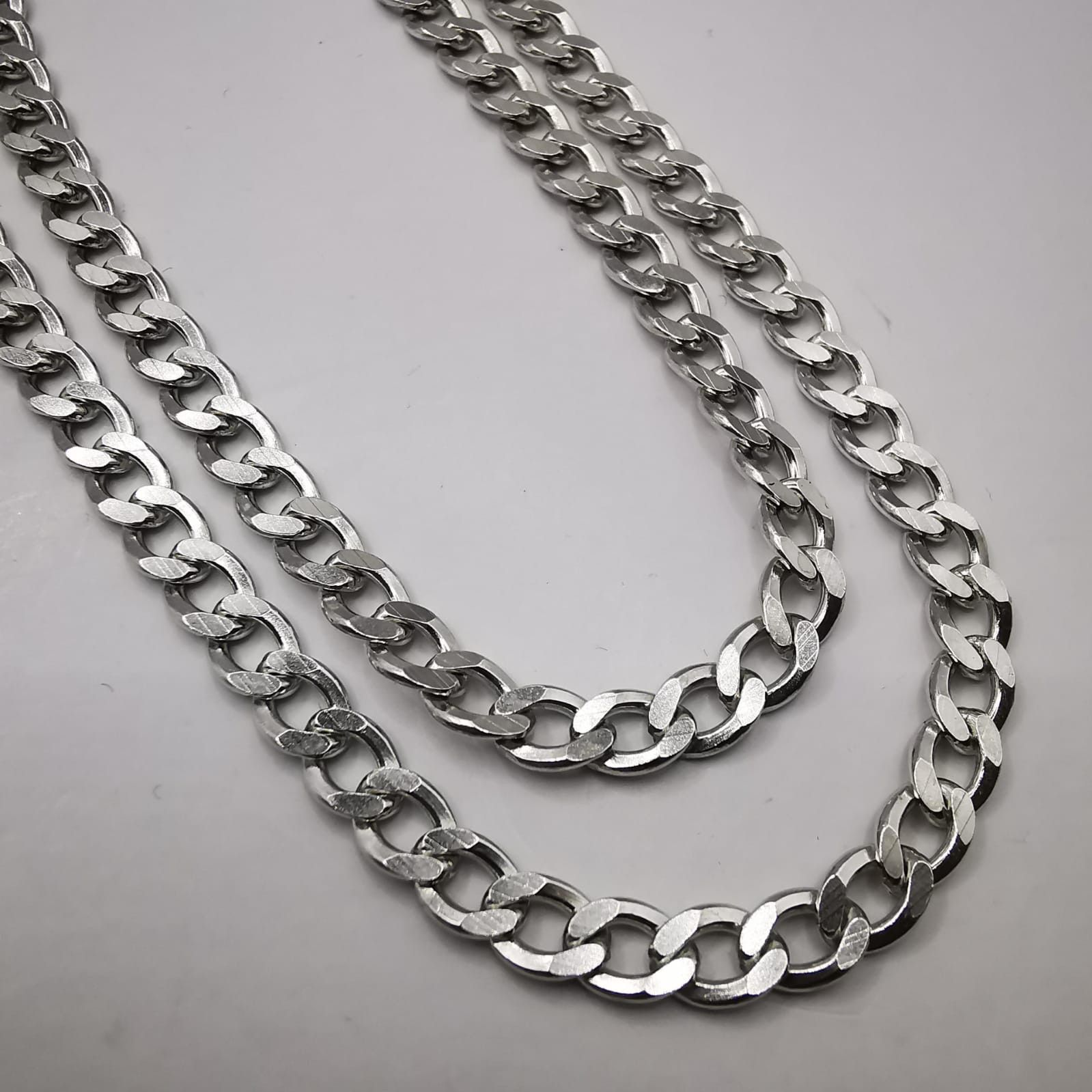 Sterling Silver Vintage Chain Necklece,925 Sterling Silver,Signed , 21,30g Size ONE SIZE - 6 Thumbnail