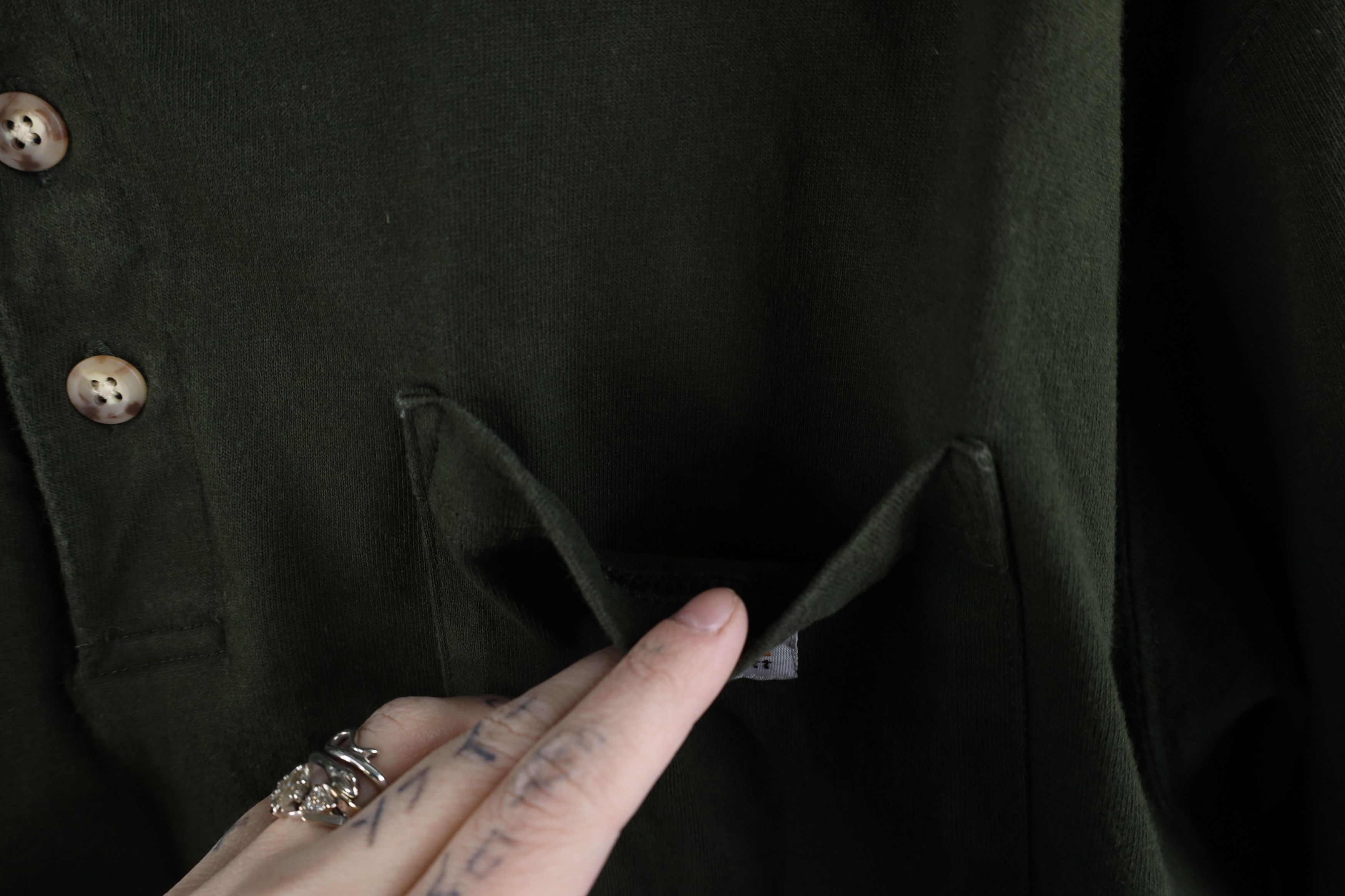 Carhartt × Vintage Vintage Y2K Carhartt Faded Spell Collared Polo Shirt Green Size US L / EU 52-54 / 3 - 5 Thumbnail