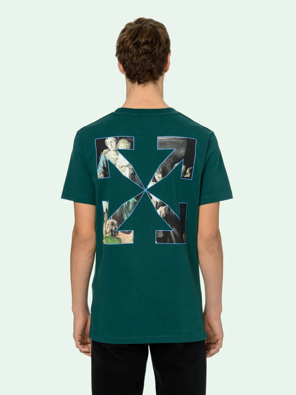 Off-White Green Caravaggio Arrows T-Shirt Size US M / EU 48-50 / 2 - 3 Thumbnail