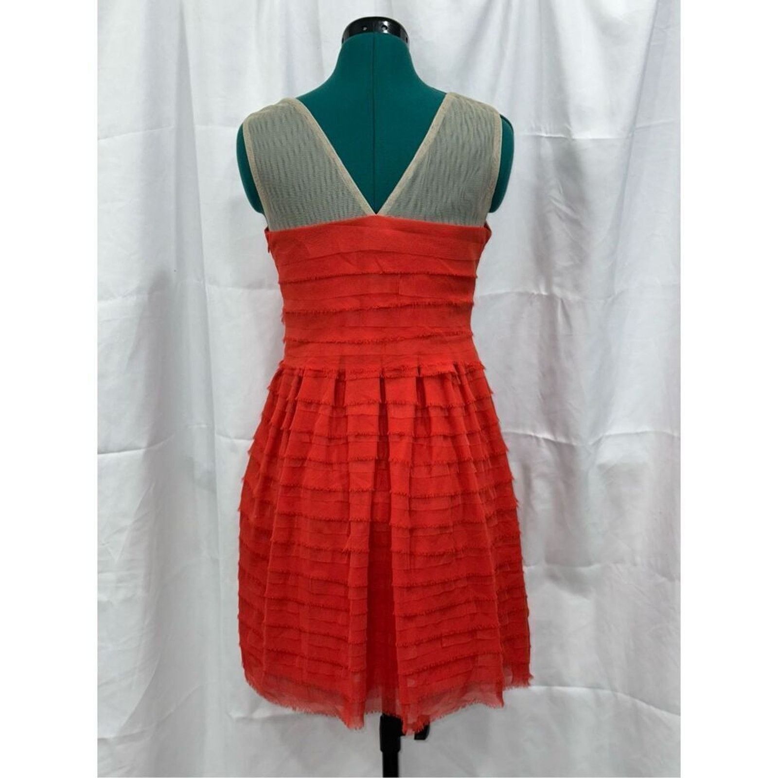 Other Jolie Moi red tiered mesh dress with embellished top | US 6 Size M / US 6-8 / IT 42-44 - 5 Thumbnail