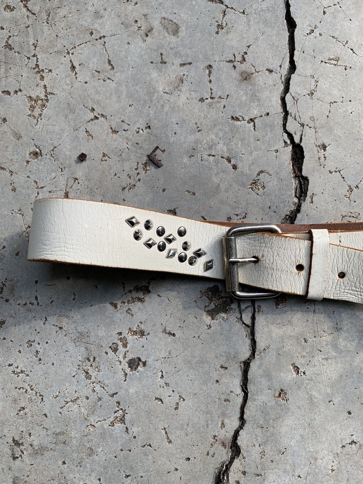 90s Studded Leather Belt