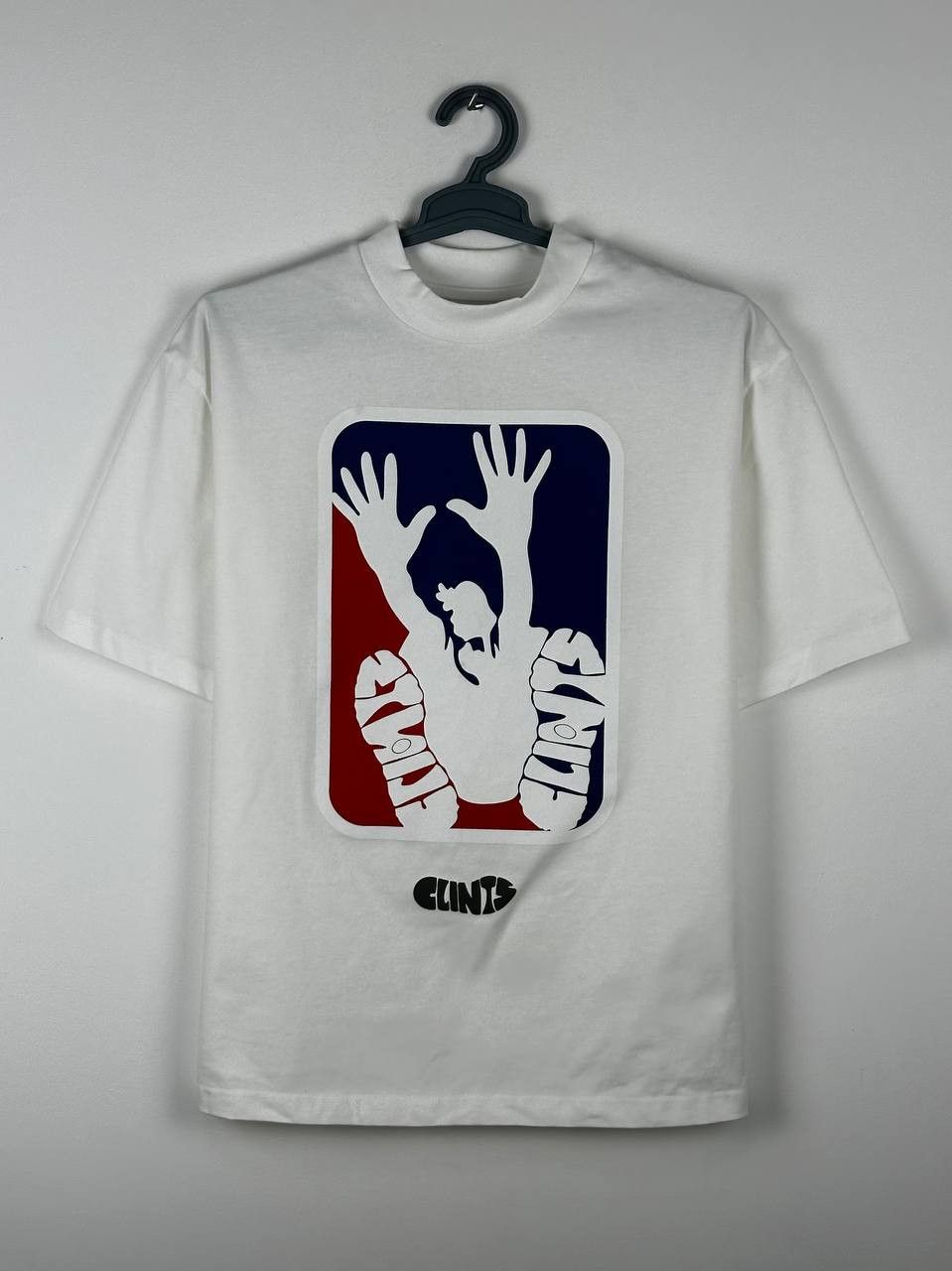Clints × Japanese Brand Clints Co White NBA Style Logo T Shirt Size US S / EU 44-46 / 1 - 1 Thumbnail