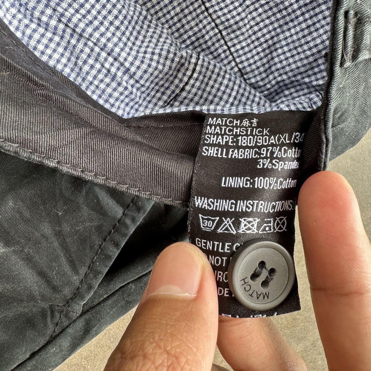 Japanese Brand × Vintage Vintage Matchstick Argus Black Casual Trousers Pants Size US 34 / EU 50 - 8 Thumbnail