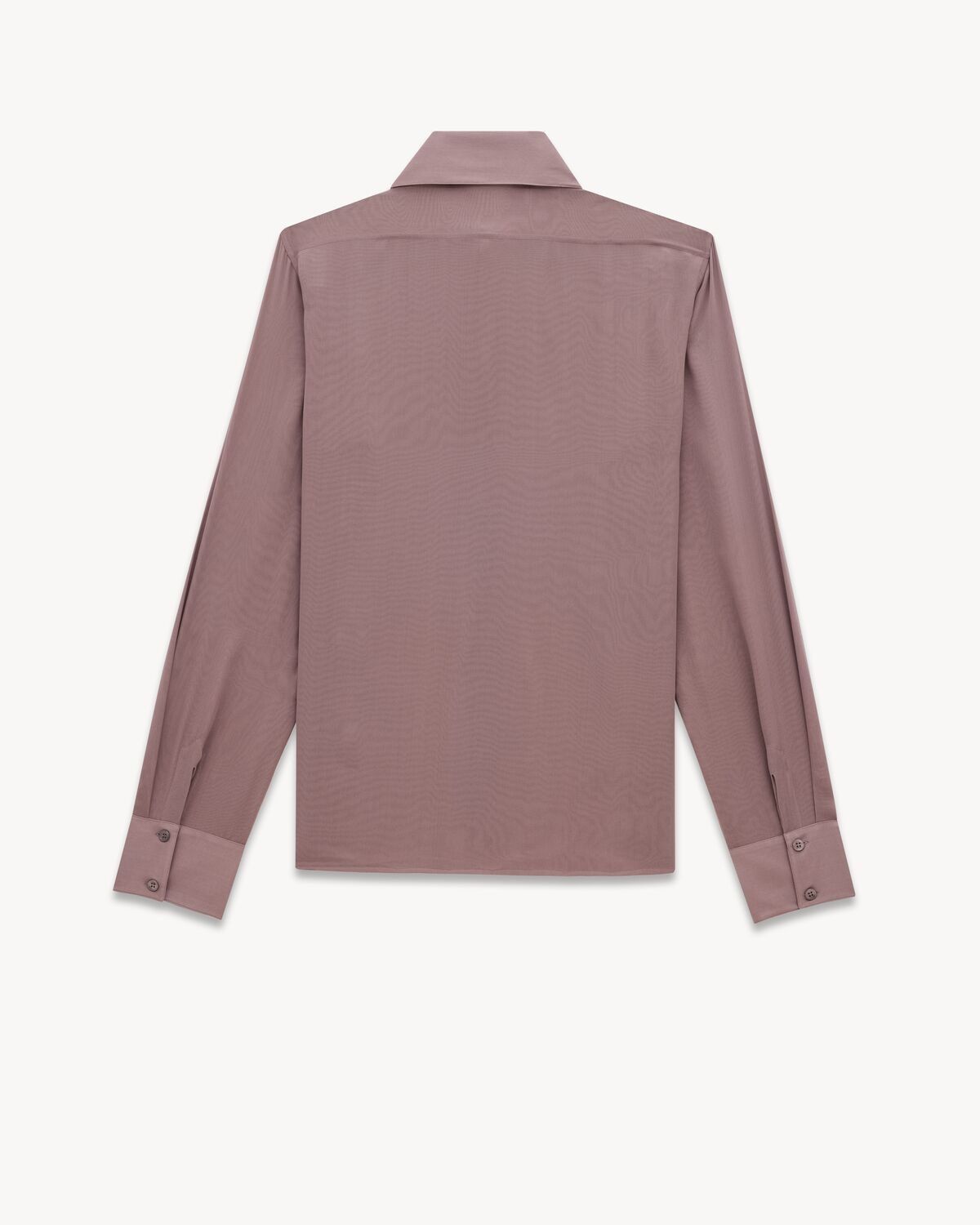 Saint Laurent Paris o1bcso1str1025 Shirt In Silk Crepe Muslin in Pink Size US XXS / EU 40 - 2 Thumbnail
