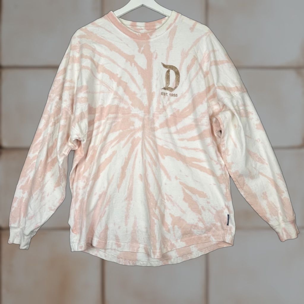 Disney VINTAGE? No. Disney Spirit Jersey Pink Tie Dye Long Sleeve Women Small Shirt Size S / US 4 / IT 40 - 1 Thumbnail