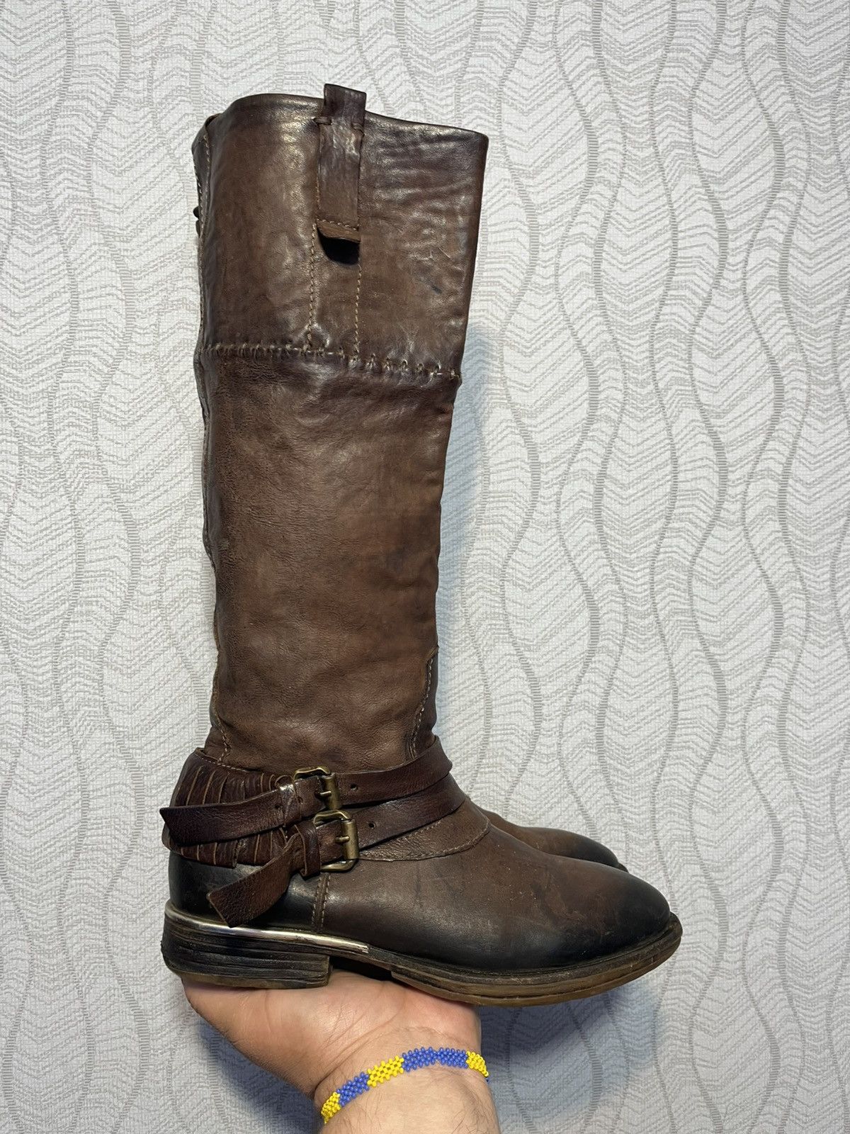 A.S.98 × Cowboy Equipment A.S.98 Airstep Carter AvantGarde Hight Knee Zip Boho Boots Size US 9 / IT 39 - 4 Thumbnail