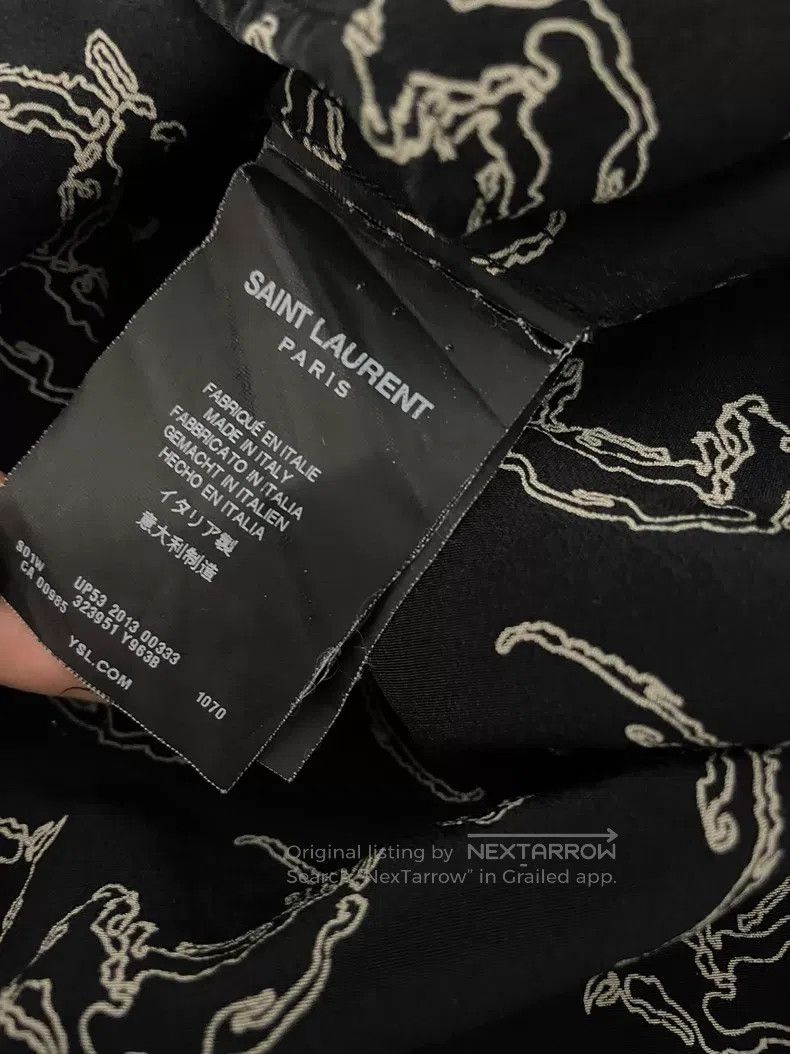 Saint Laurent Paris Saint Laurent Paris Size 39 All-Over Printed Silk Shirt i Size US S / EU 44-46 / 1 - 6 Thumbnail