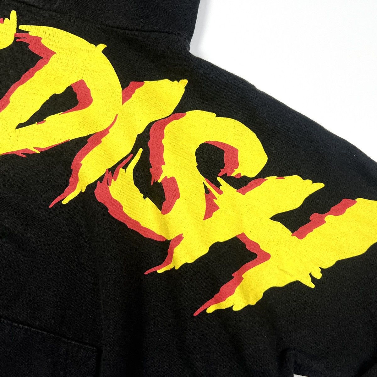 CHILDS × Japanese Brand Men’s Childish Overprint Black Cotton Casual Y2K Hoodie - XS Size US XS / EU 42 / 0 - 13 Thumbnail