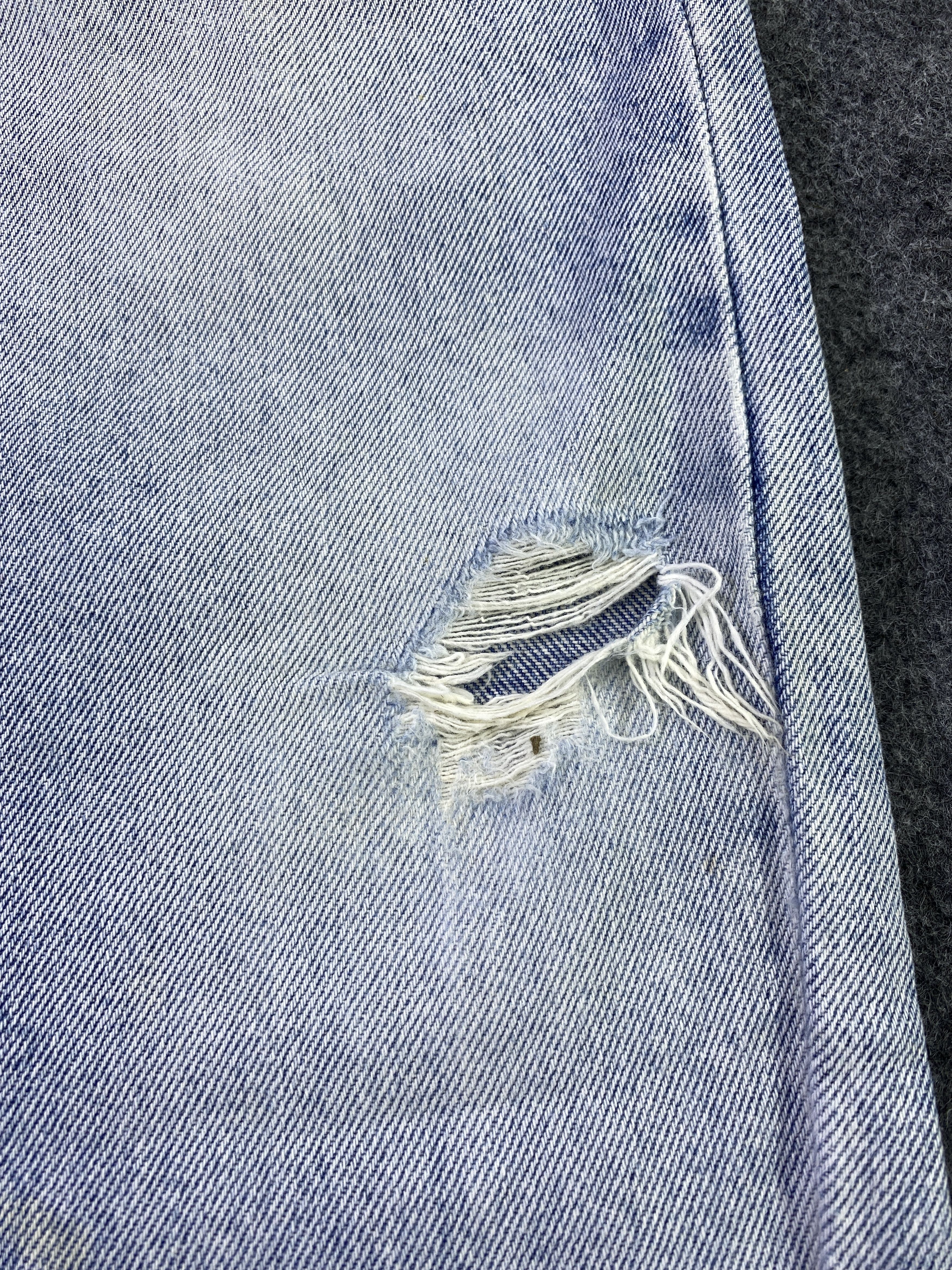 Versace Versace Distressed Blue Wash Jeans - J957 Size US 27 - 17 Thumbnail