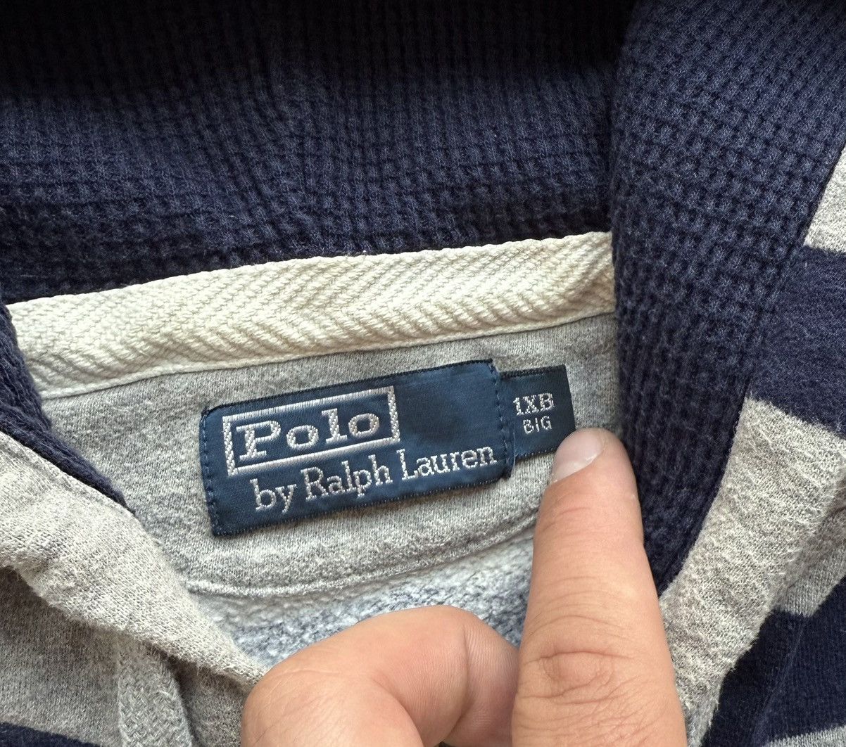 Polo Ralph Lauren Vintage Polo Ralph Lauren Striped Hoodie Size US XL / EU 56 / 4 - 7 Thumbnail