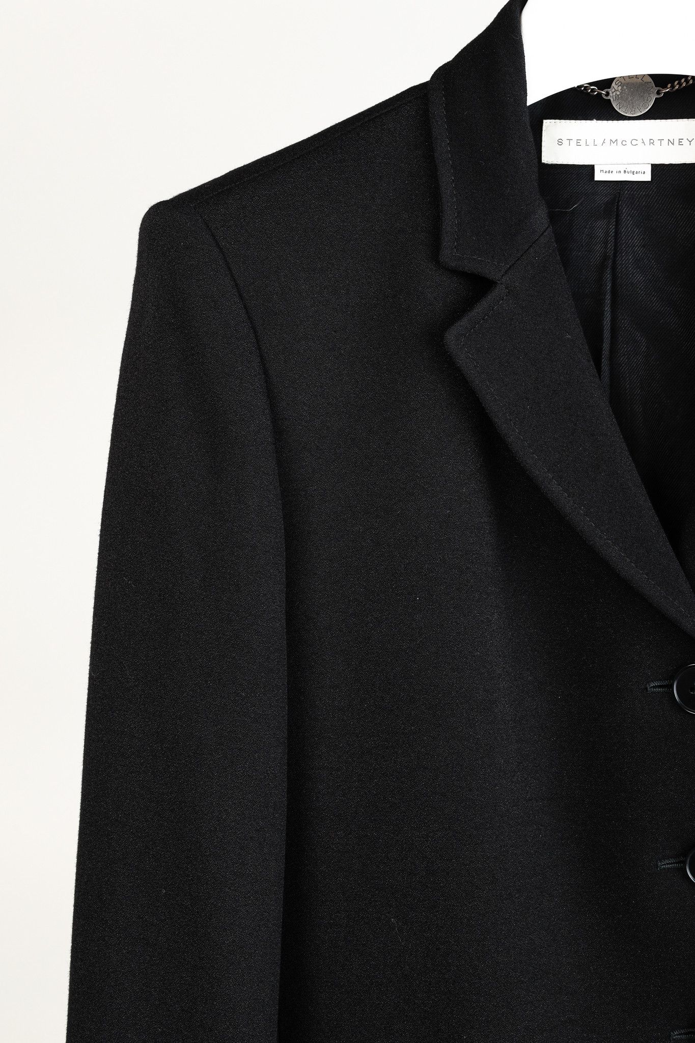Stella McCartney Stella McCartney PF/12 Black Viscose-Crepe Longline Blazer Size M / US 6-8 / IT 42-44 - 5 Thumbnail