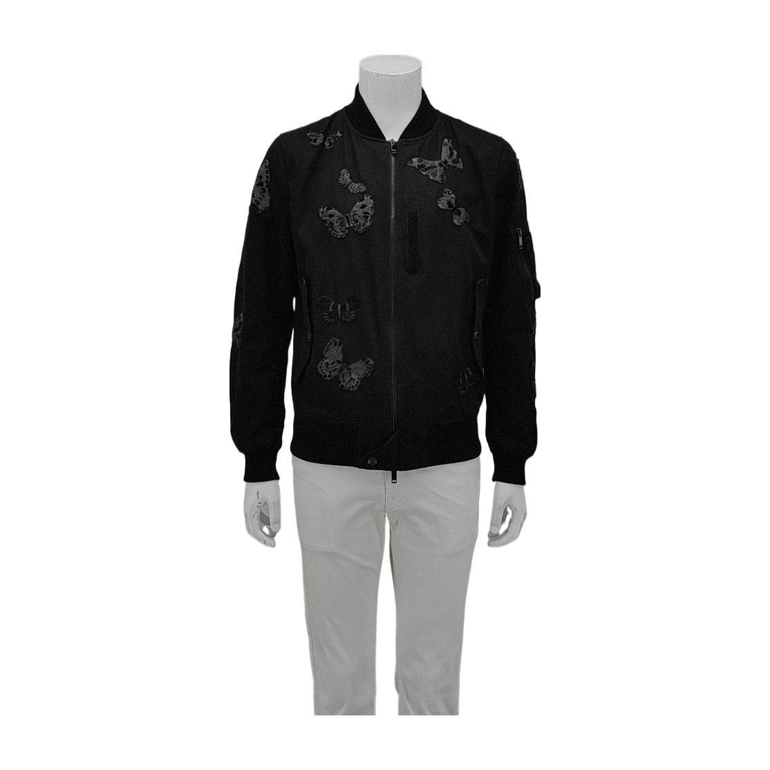 Valentino Valentino Butterfly Embroidery Bomber Jacket 50 Size US M / EU 48-50 / 2 - 1 Thumbnail