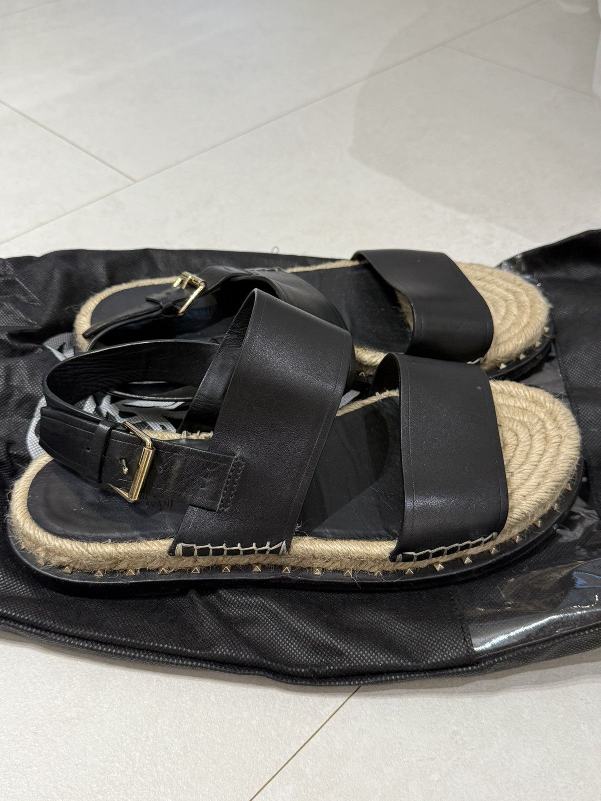 Valentino Valentino Garavani Rockstud Espadrille Sandal Size US 8 / EU 41 - 3 Thumbnail