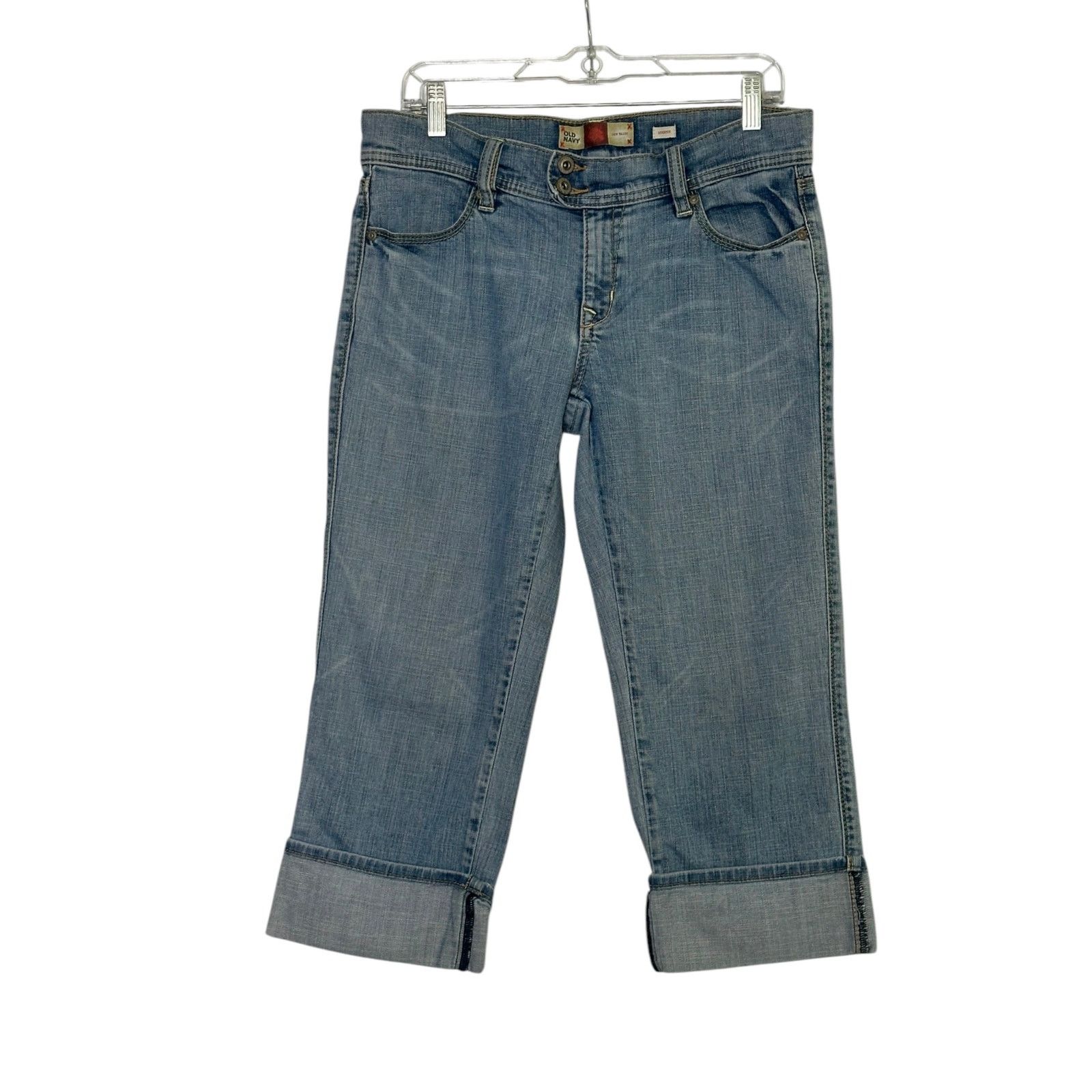 Old Navy Old Navy blue low waist capri jeans size 8 Size 30" / US 8 / IT 44 - 9 Thumbnail