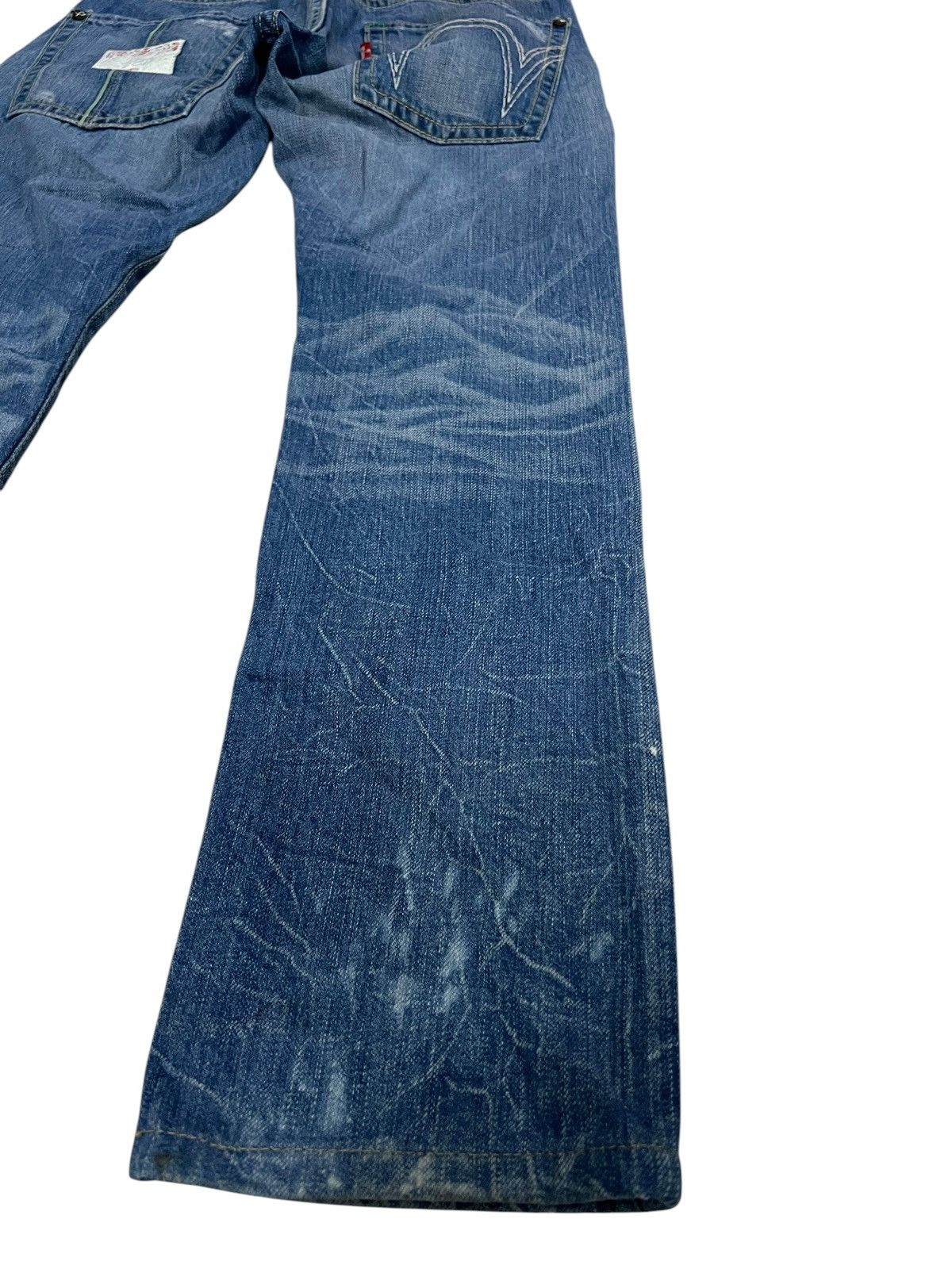 Edwin × If Six Was Nine 🌈Edwin Blue Trip Distressed Jean Japan Size US 30 / EU 46 - 11 Thumbnail