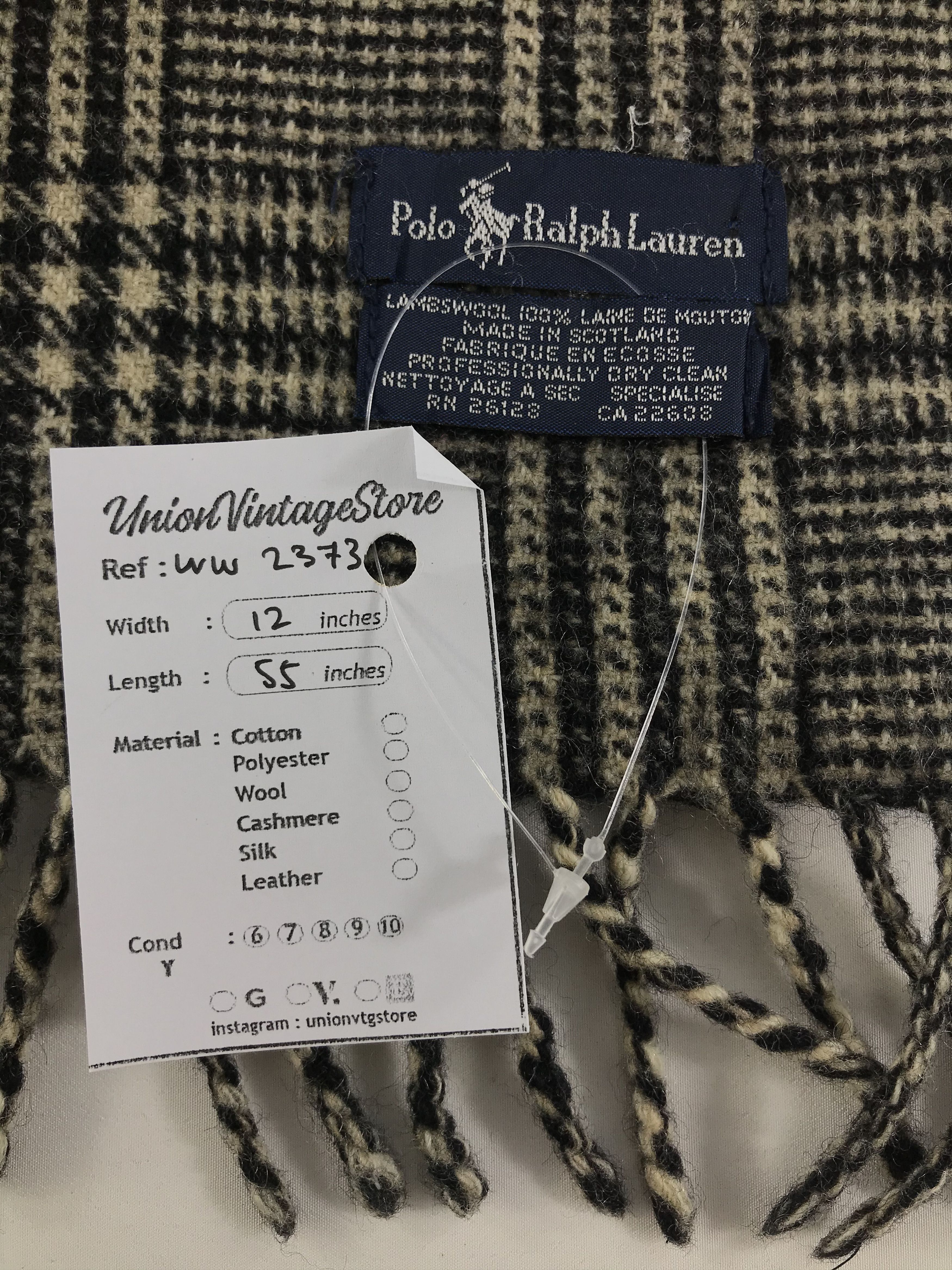 Polo Ralph Lauren × Vintage Polo Ralph Lauren Scarf / Muffler / Neckwear - WW2373 Size ONE SIZE - 5 Thumbnail