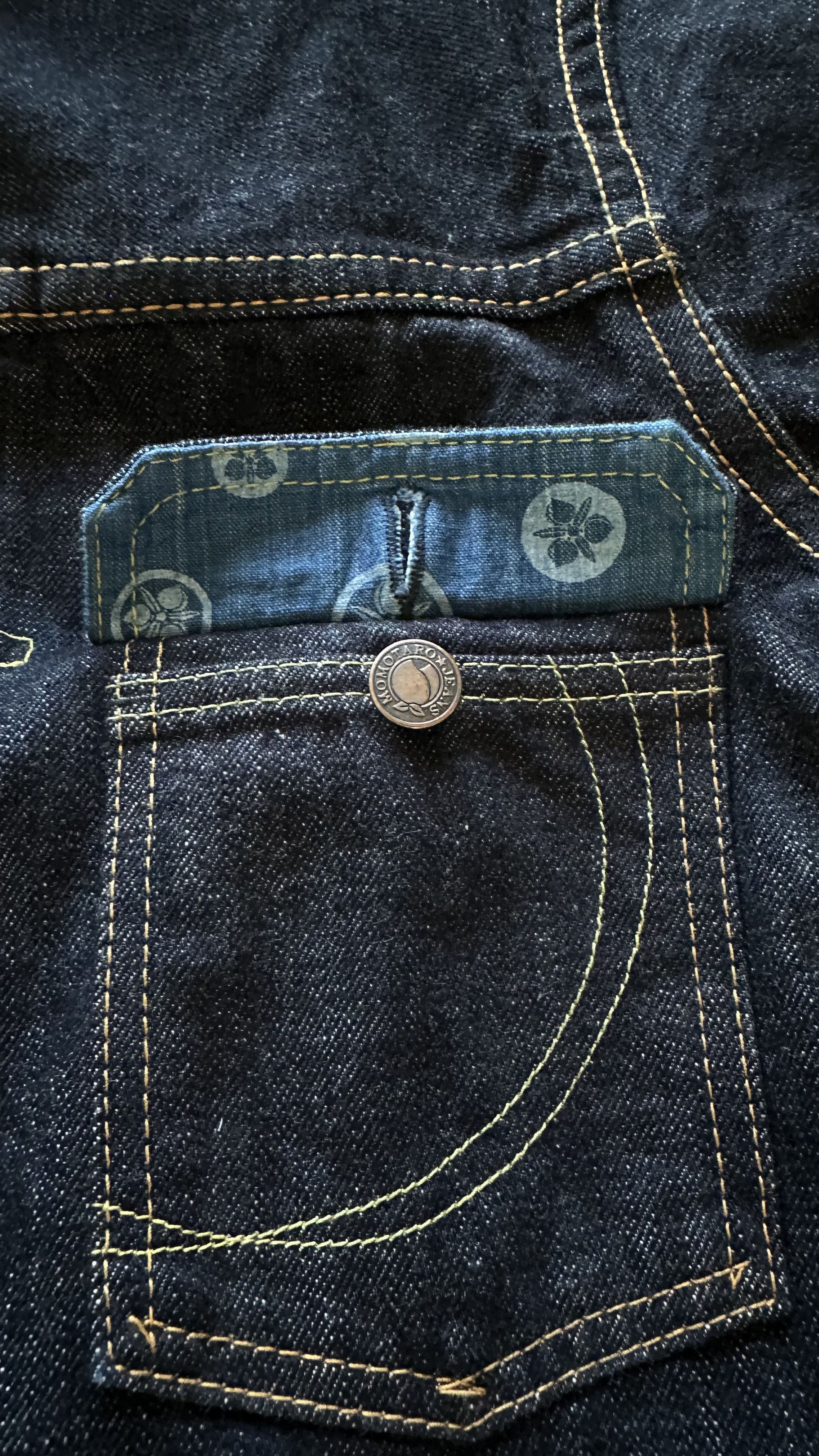 Momotaro Jeans Momotaro Jeans 14.7oz Deep Double Pocket Denim Jacket Size US XXS / EU 40 - 8 Thumbnail