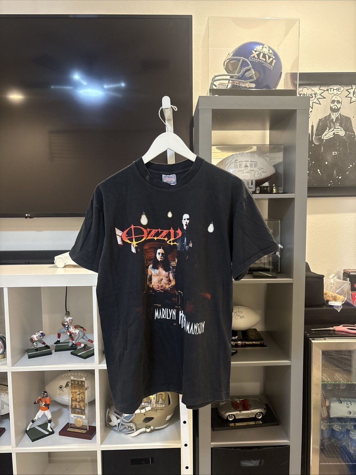 All Sport *RARE* Vintage 2003 BOOT Ozzfest Ozzy Marilyn Manson AOP Tee Size US L / EU 52-54 / 3 - 1 Thumbnail