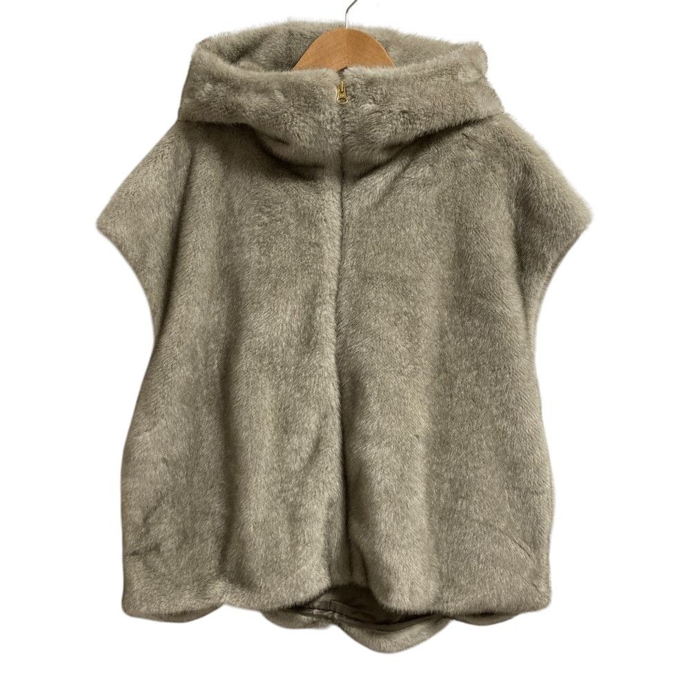 Other Other STATE OF MIND Eco Fur Hoodie Blouson Fur Outerwear 9254040399LGY DUTY FREE for USA Size ONE SIZE - 1 Thumbnail