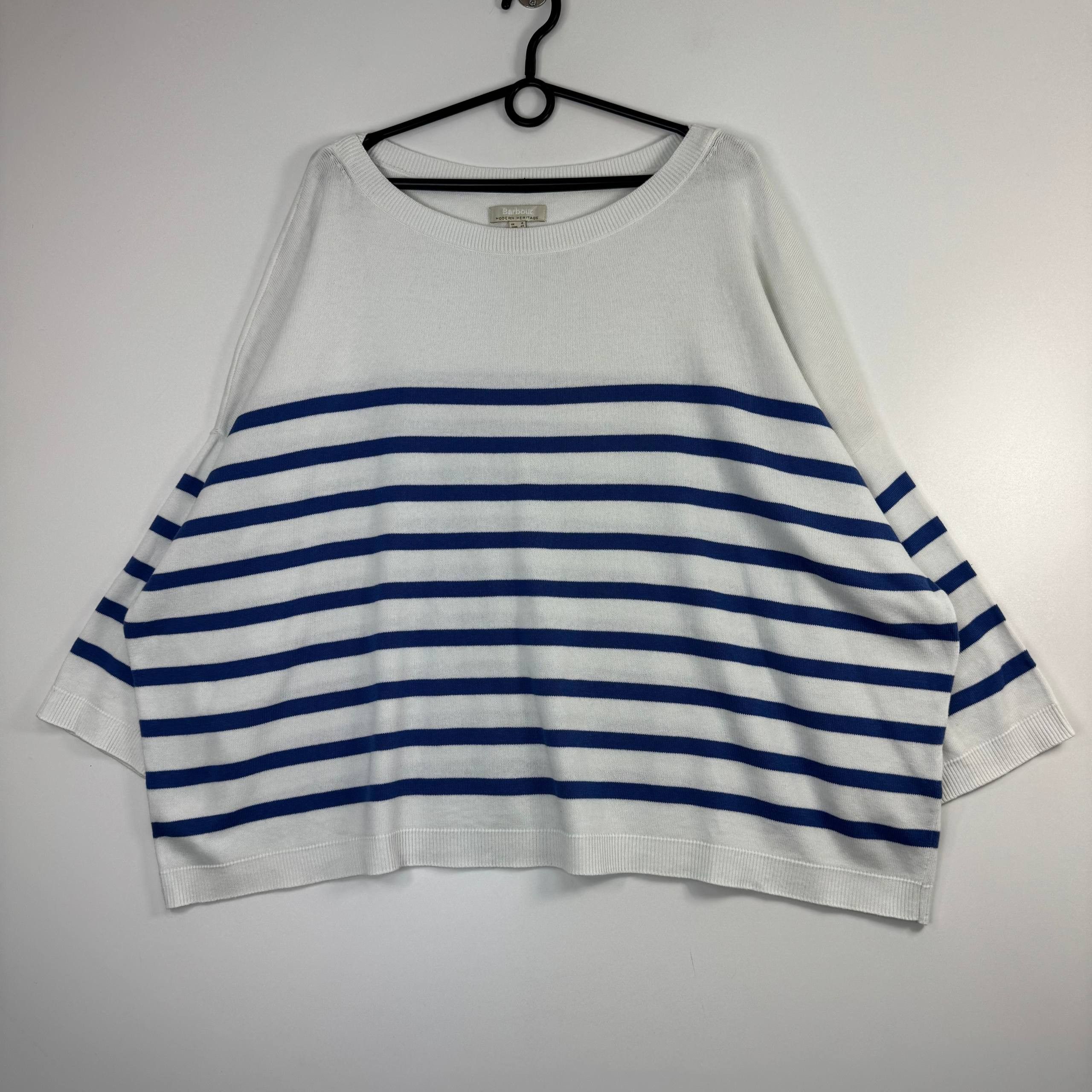 Barbour Barbour Modern Heritage Striped Cotton Knit Sweater UK 18 Size L / US 10 / IT 46 - 1 Thumbnail