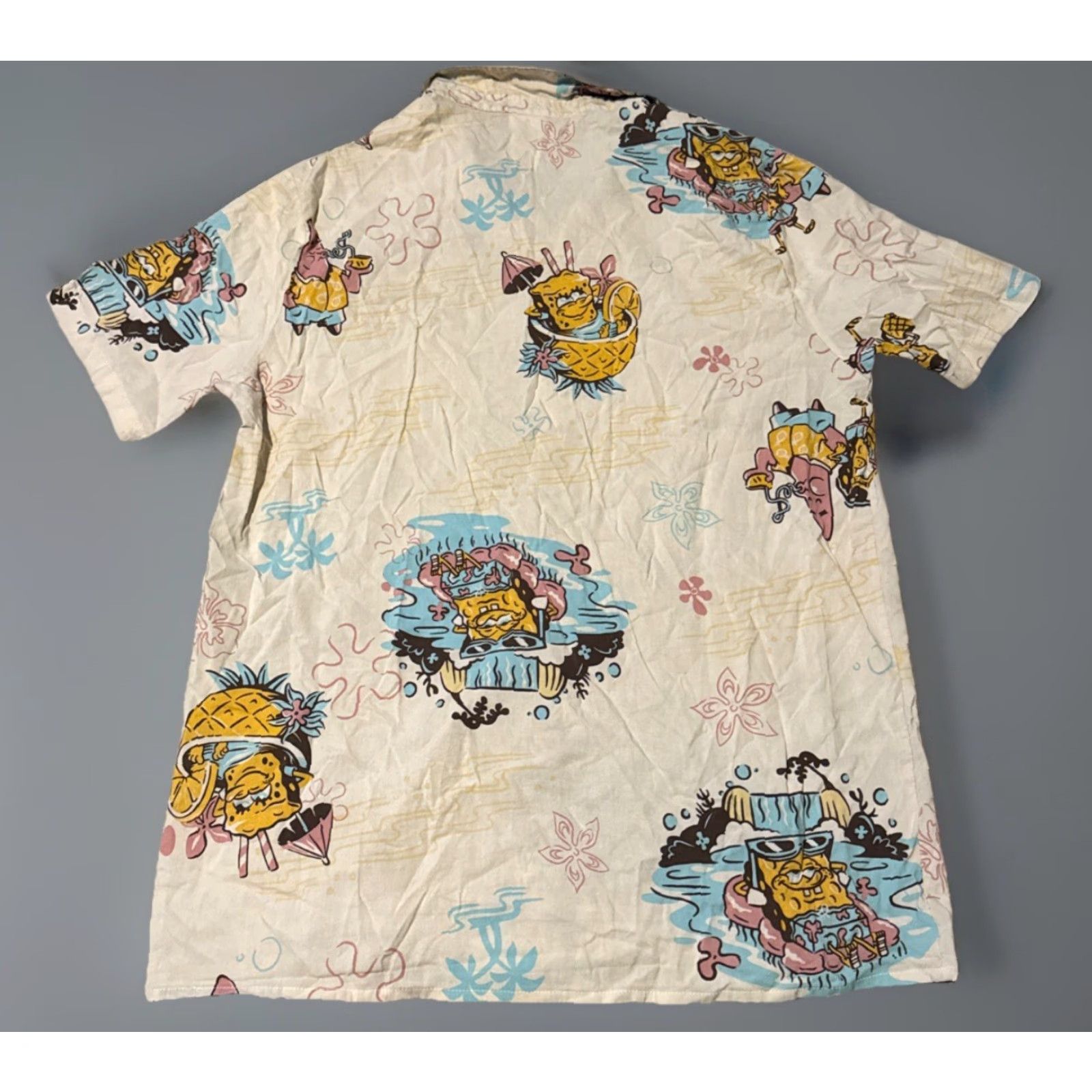 Nickelodeon Spongebob Squarepants Nickelodeon 2023 Viacom Hawaiian Button Up Shirt Adult M Multicolor Short Sleeve Mens Womens Unisex Shirts? Size US M / EU 48-50 / 2 - 2 Thumbnail