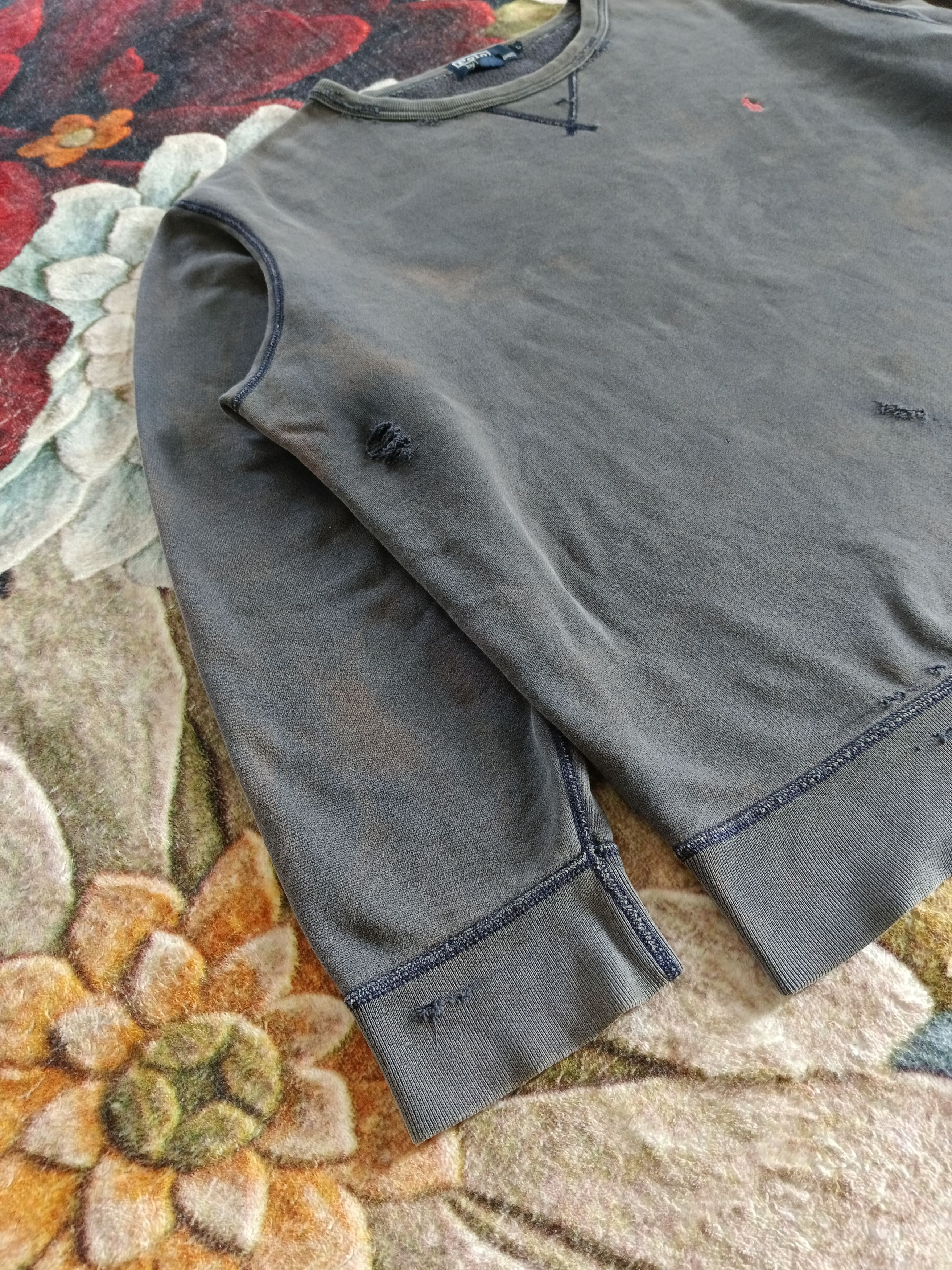 Polo Ralph Lauren THRASHED🔥VINTAGE 90s POLO BY RALPH LAUREN Size US L / EU 52-54 / 3 - 2 Thumbnail