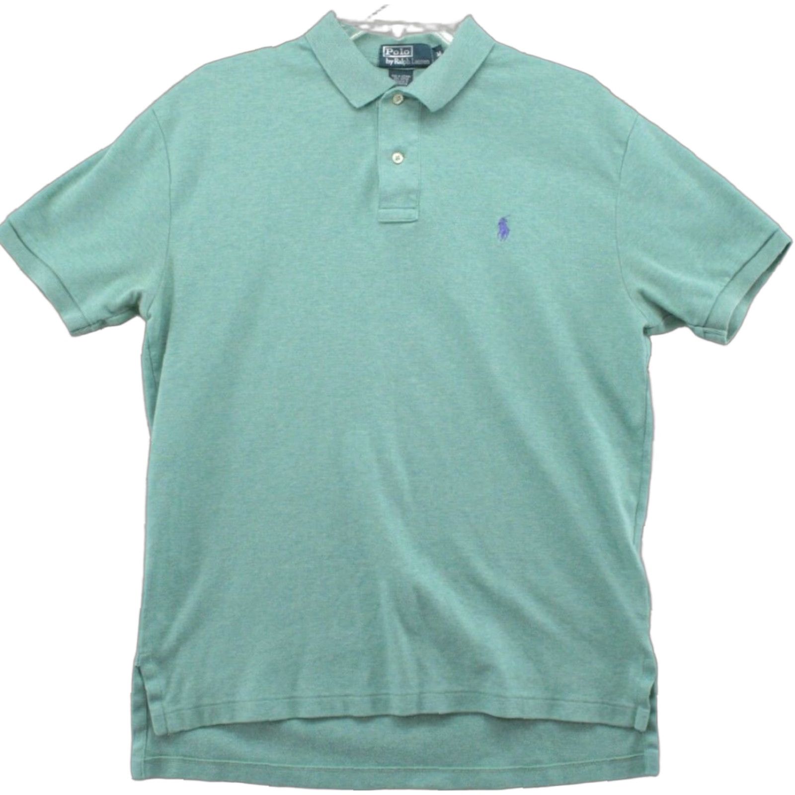 Polo Ralph Lauren VINTAGE Polo Ralph Lauren Polo Shirt Green Mens M Classic Short Sleeve 100% Cotton Logo Pony Shirt Size US M / EU 48-50 / 2 - 1 Thumbnail