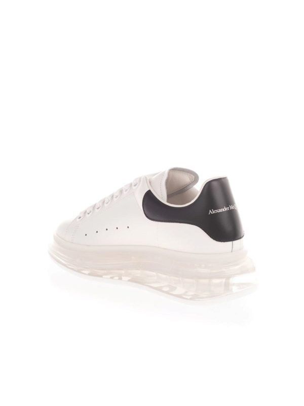 Alexander McQueen o1w1db10925 Oversized Transparent Sole Sneaker in White Size US 10 / IT 40 - 2 Thumbnail