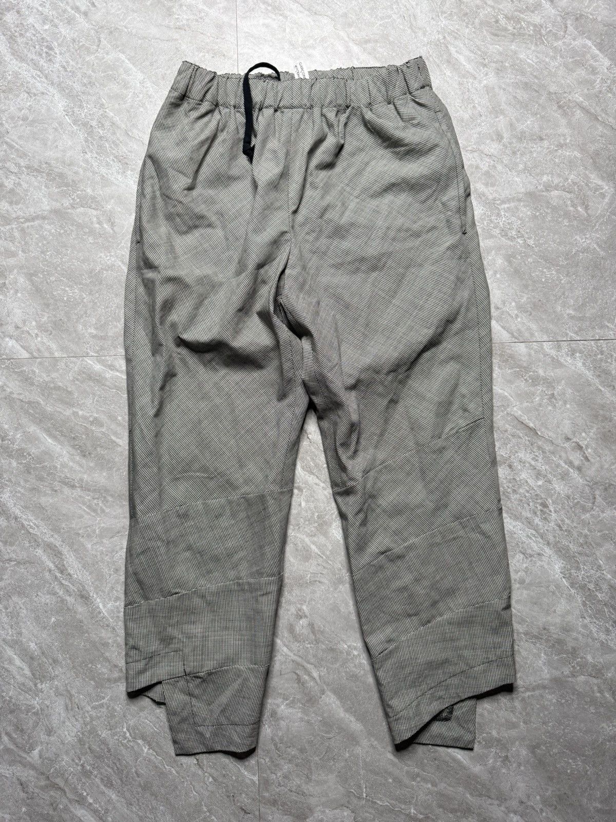 CDG by Comme des Garcons CDG CDG Houndstooth Twisted Hem Wool Pants Size US 29 - 1 Thumbnail