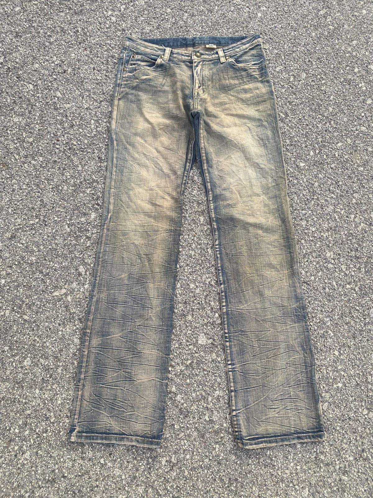 Indian Motorcycle INDIAN Rusty Claw Mark Grunge Jeans Size US 32 / EU 48 - 4 Thumbnail