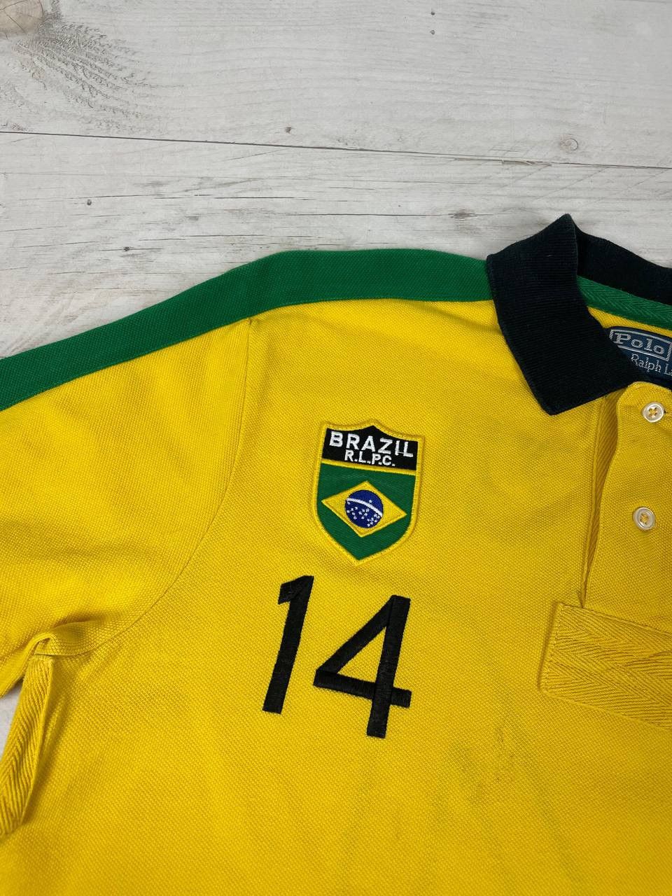 Polo Ralph Lauren Vintage Polo Ralph Lauren Brazil Rugby Polo Shirt Big Pony Size US M / EU 48-50 / 2 - 5 Thumbnail