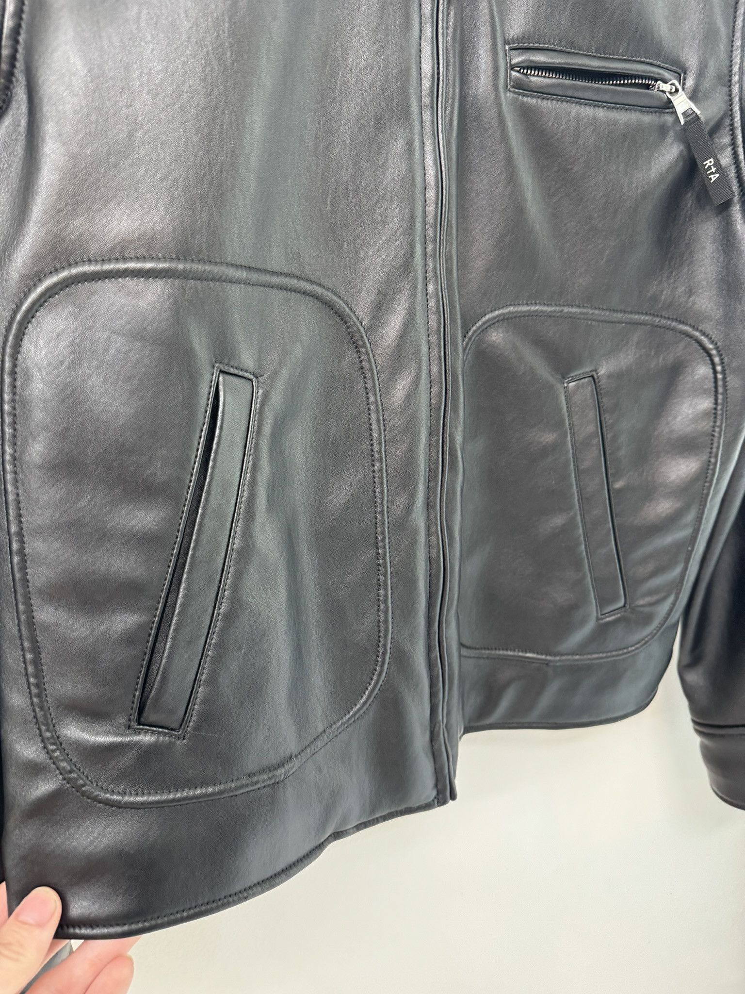 Rta RTA Pleather Black Moto Jacket ***SAMPLE*** Size US S / EU 44-46 / 1 - 4 Thumbnail