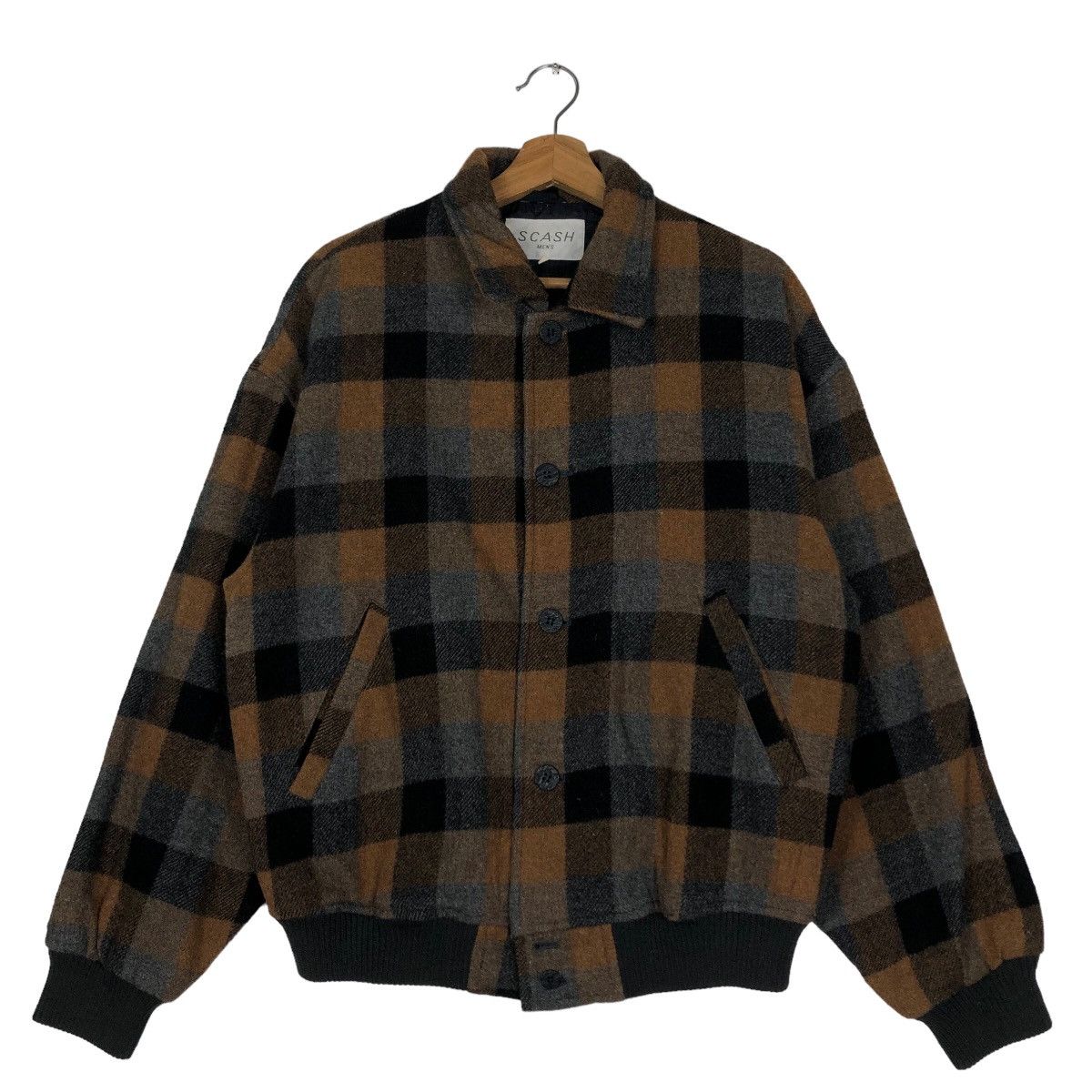 Japanese Brand 🔥Bomber Jacket Tartan Design Scash Issey Miyake Japan Size US M / EU 48-50 / 2 - 1 Thumbnail
