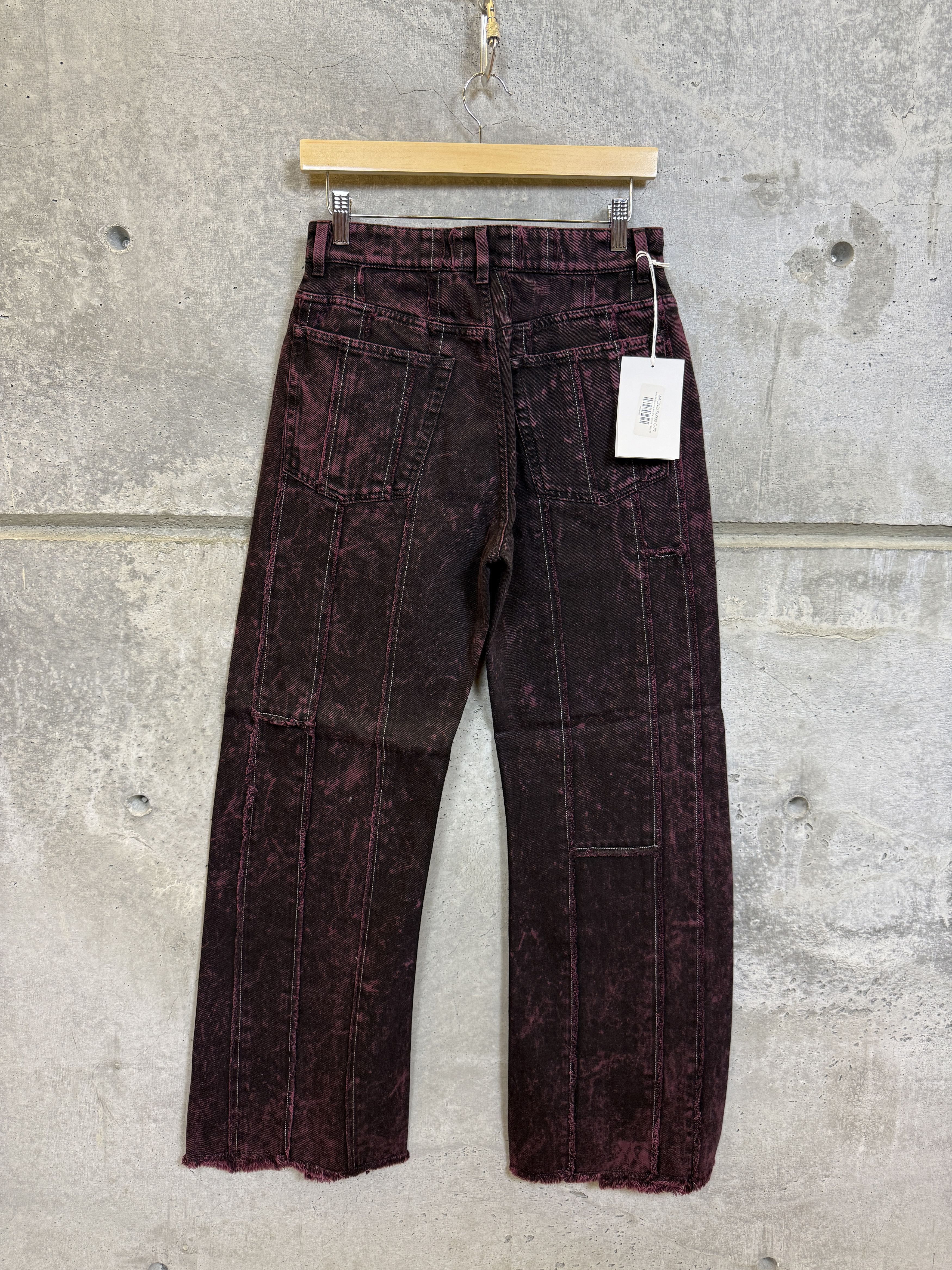 Acne Studios $950 Acne Studios Loose Fit Distressed Striped Jeans Size 27" / US 4 / IT 40 - 6 Thumbnail