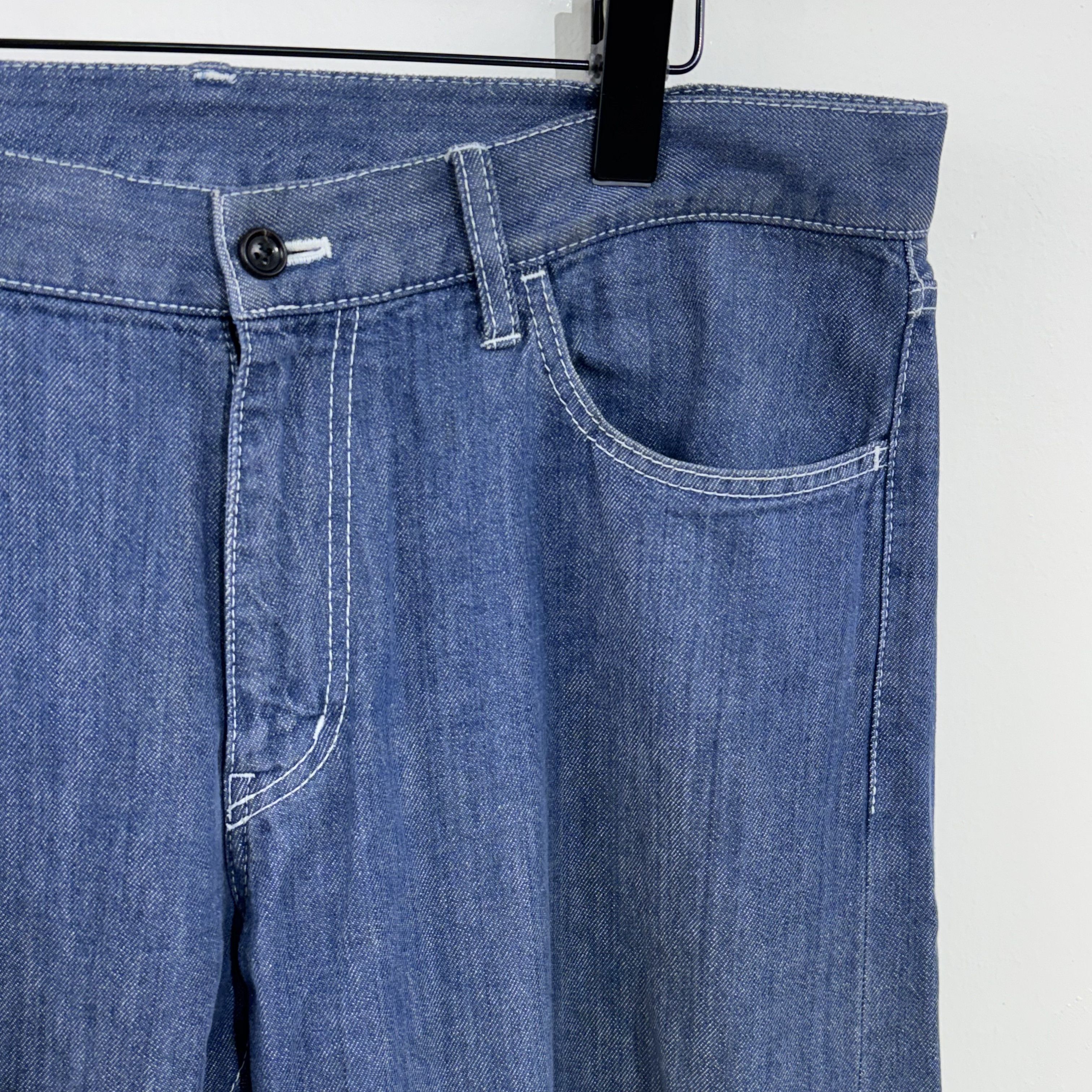 Comme des Garcons Homme Comme des Garcons Homme 2007 Straight Leg Denim Pants Size US 32 / EU 48 - 3 Thumbnail