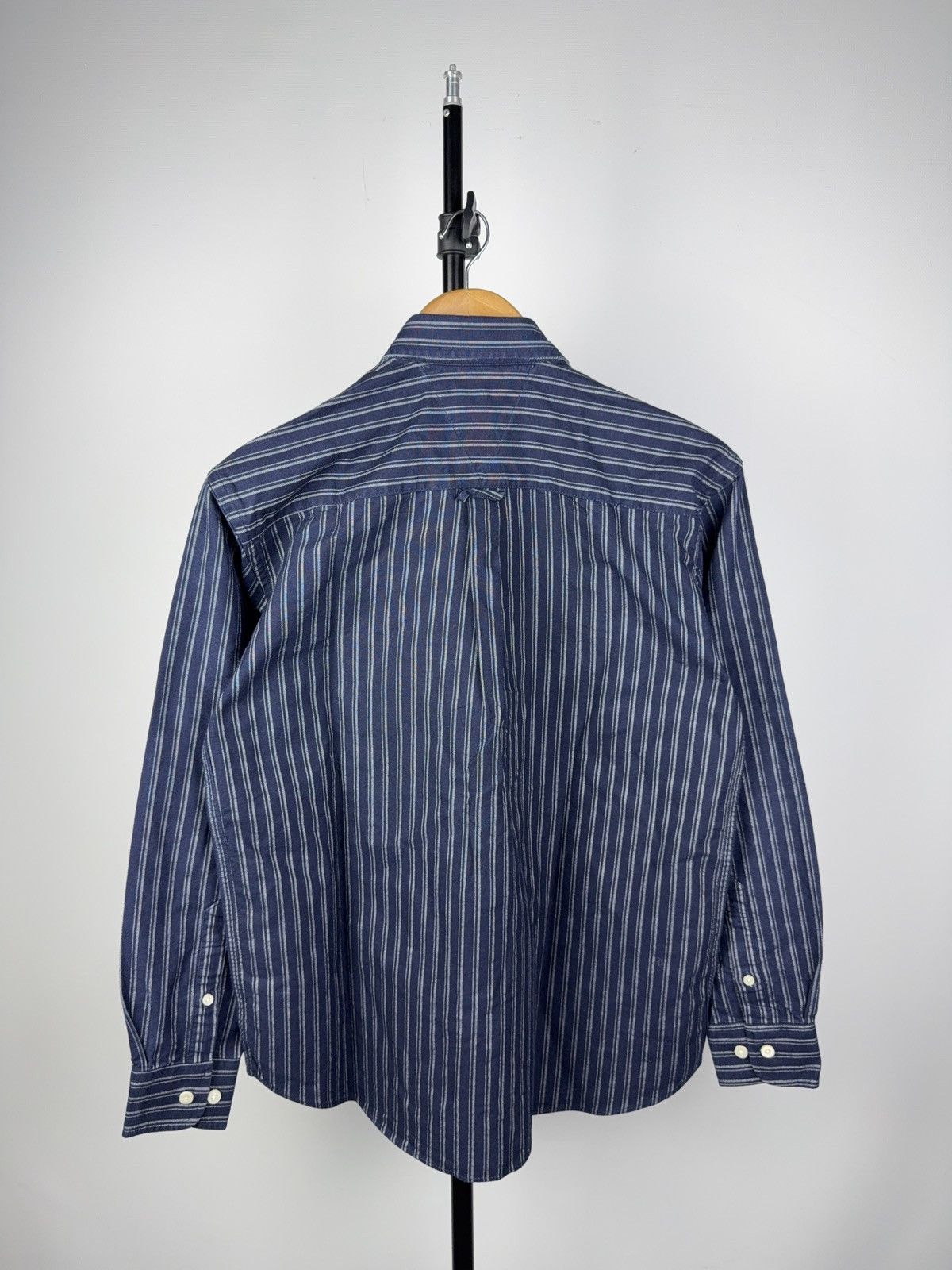 Tommy Hilfiger × Vintage Tommy Hilfiger Striped Button-Up Shirt 100% Cotton S Size US S / EU 44-46 / 1 - 8 Thumbnail