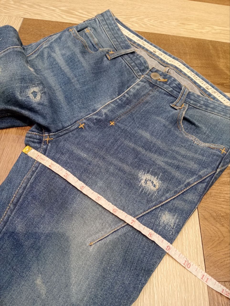 Number (N)ine NUMBER NINE x STUDIOUS BLUE DENIM STRETCH SKINNY PANTS Size US 29 - 17 Thumbnail