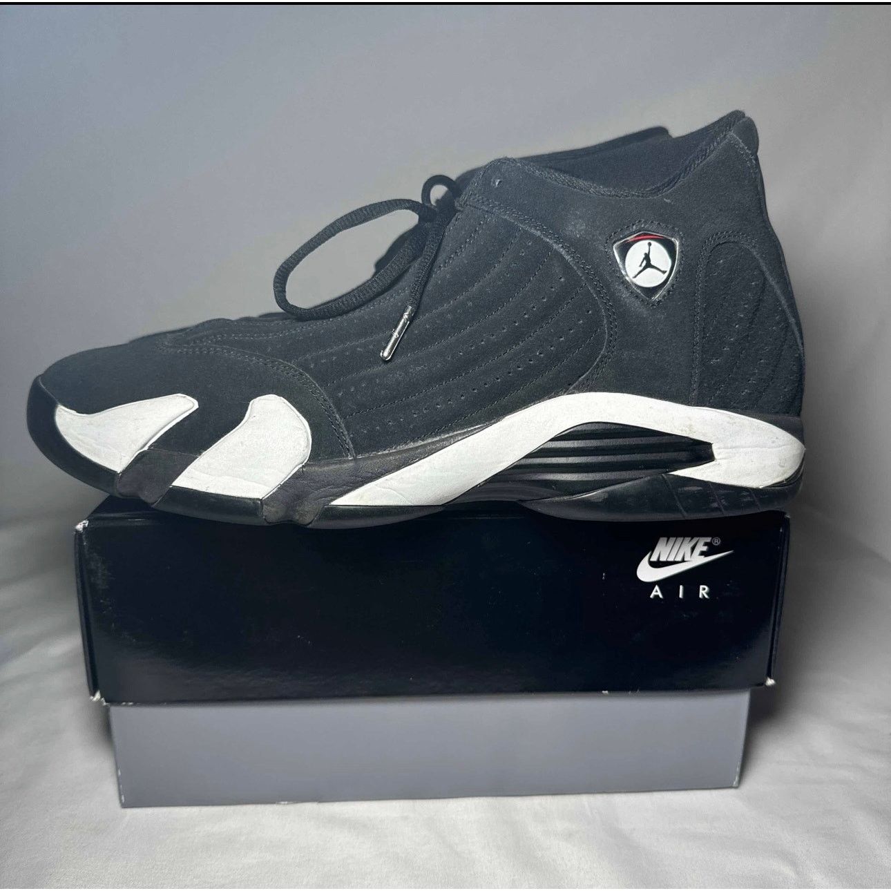 Jordan Brand × Nike Size 12 - Nike Air Jordan 14 Retro Black White Men's Shoes Size US 12 / EU 45 - 8 Thumbnail