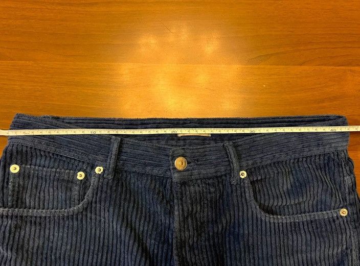 Dior Dior 20ss dark blue corduroy leg pants2410-Nextarrow Size US 31 - 3 Thumbnail