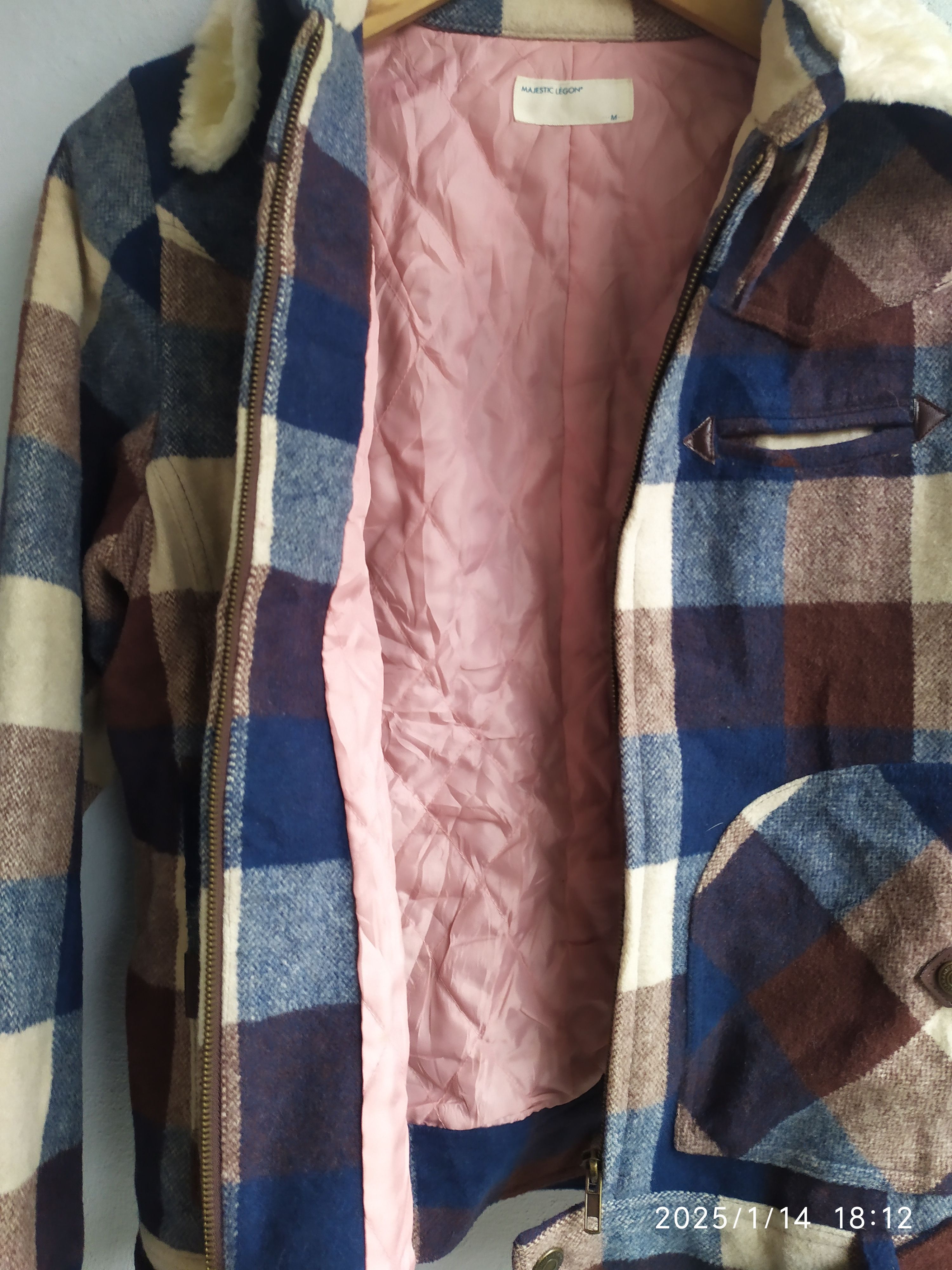 Flannel × Japanese Brand Women's Majestic Legon Plaid Flannel Jacket Size M / US 6-8 / IT 42-44 - 9 Thumbnail