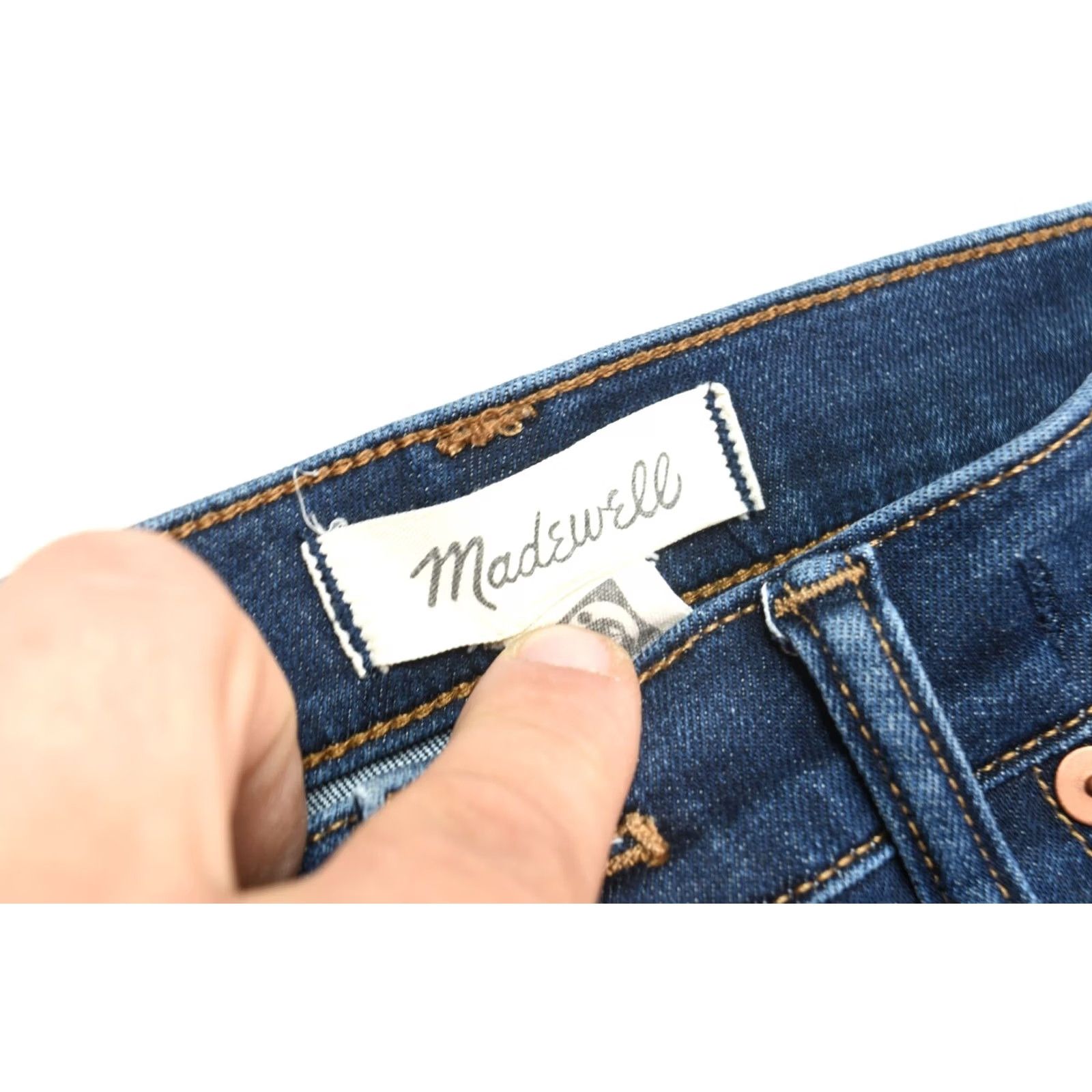 Madewell Madewell Cali Dem Boot Cut Jeans Womens 30 Tall Blue Mid-Rise Slim Fit Crop Jeans Size 24" / US 00 / IT 34 - 4 Thumbnail