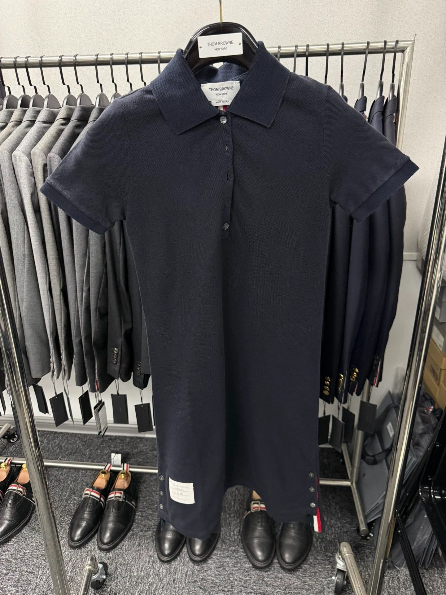Thom Browne Thom Browne Women's Navy Polo Dress Tri-Color Back Strap Size XS / US 0-2 / IT 36-38 - 1 Thumbnail