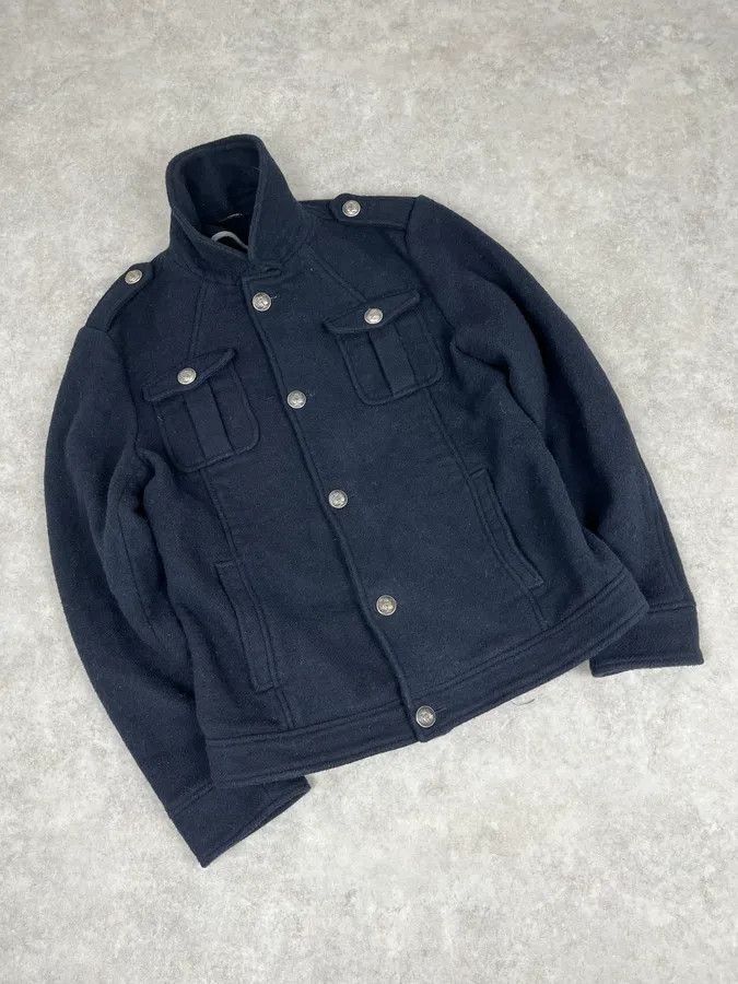 Daniele Alessandrini 2000s Daniele Alessandrini Navy Wool Classy Jacket Size US M / EU 48-50 / 2 - 5 Thumbnail
