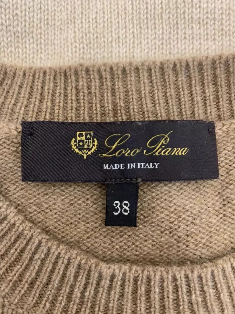 Loro Piana LORO PIANA A sheepskin sweater with a round collar and dia Size XS / US 0-2 / IT 36-38 - 4 Thumbnail