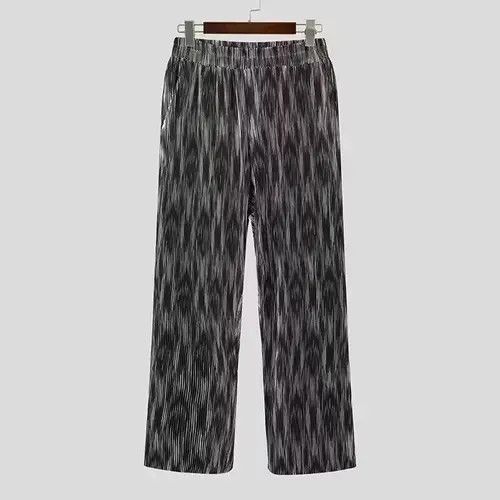 Jean Men Casual Pants Tie Dye Elastic Waist Streetwear Size US 37 - 4 Thumbnail