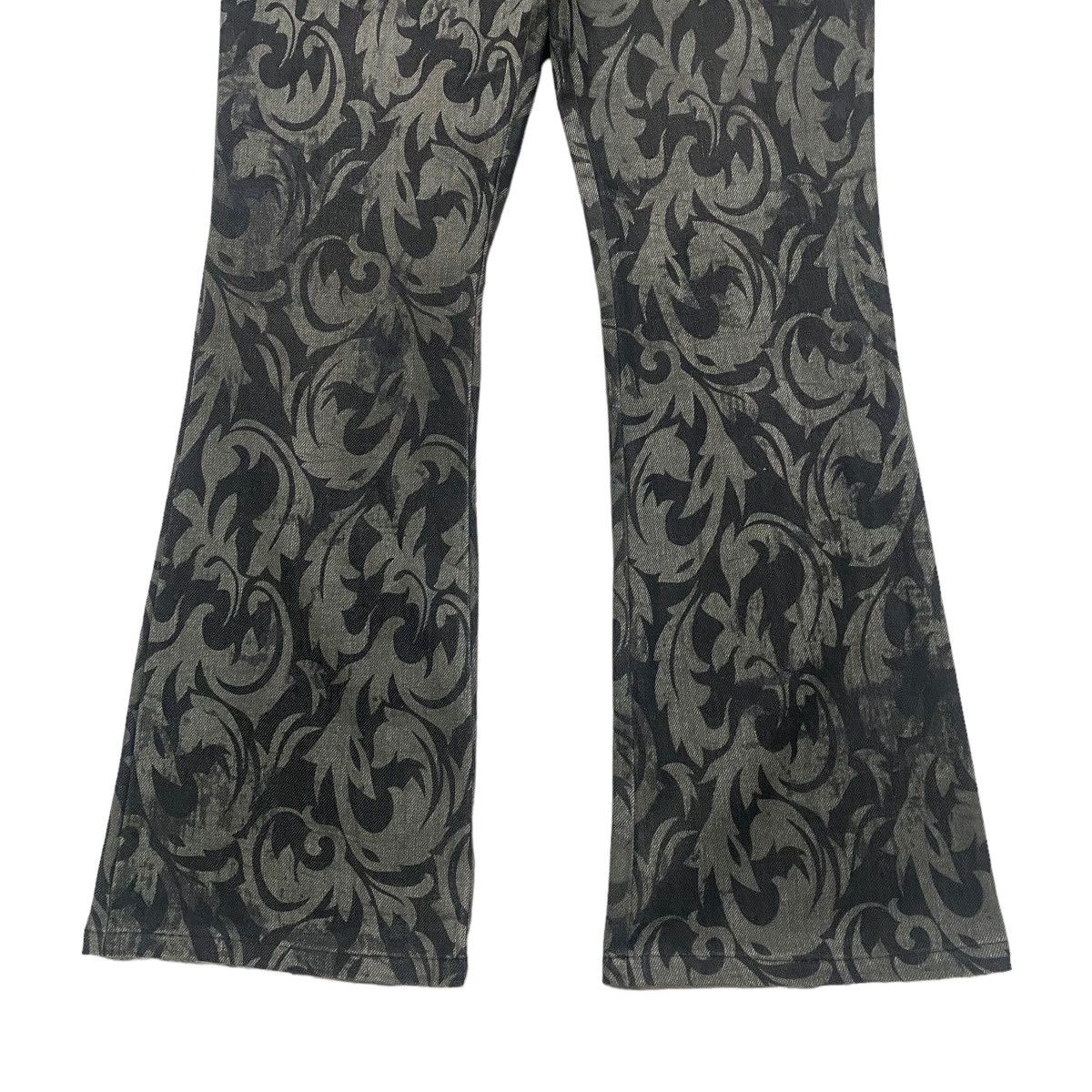 Japanese Brand BLACK PEACE NOW Tribal Coated Flare Pants Size US 28 / EU 44 - 6 Thumbnail