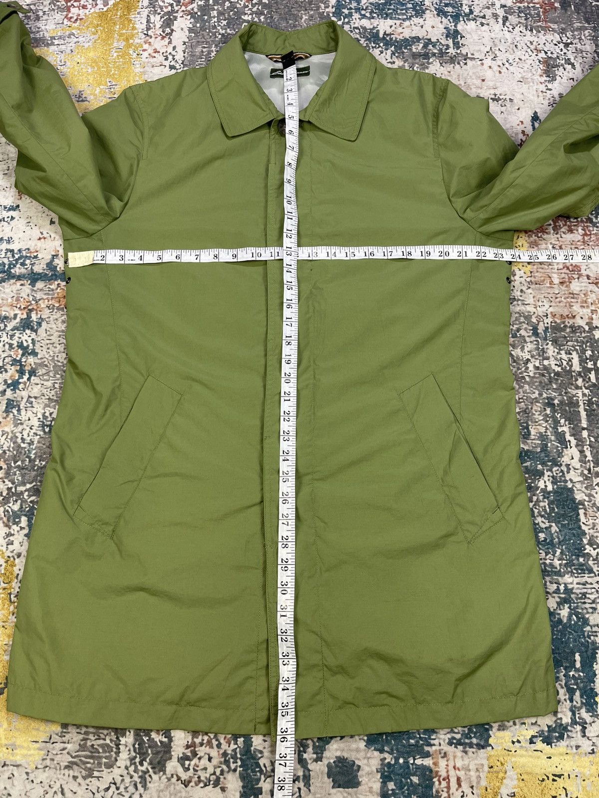 Eddie Bauer Eddie Bauer Lime Green Nylon Trench Coat Size US M / EU 48-50 / 2 - 10 Thumbnail