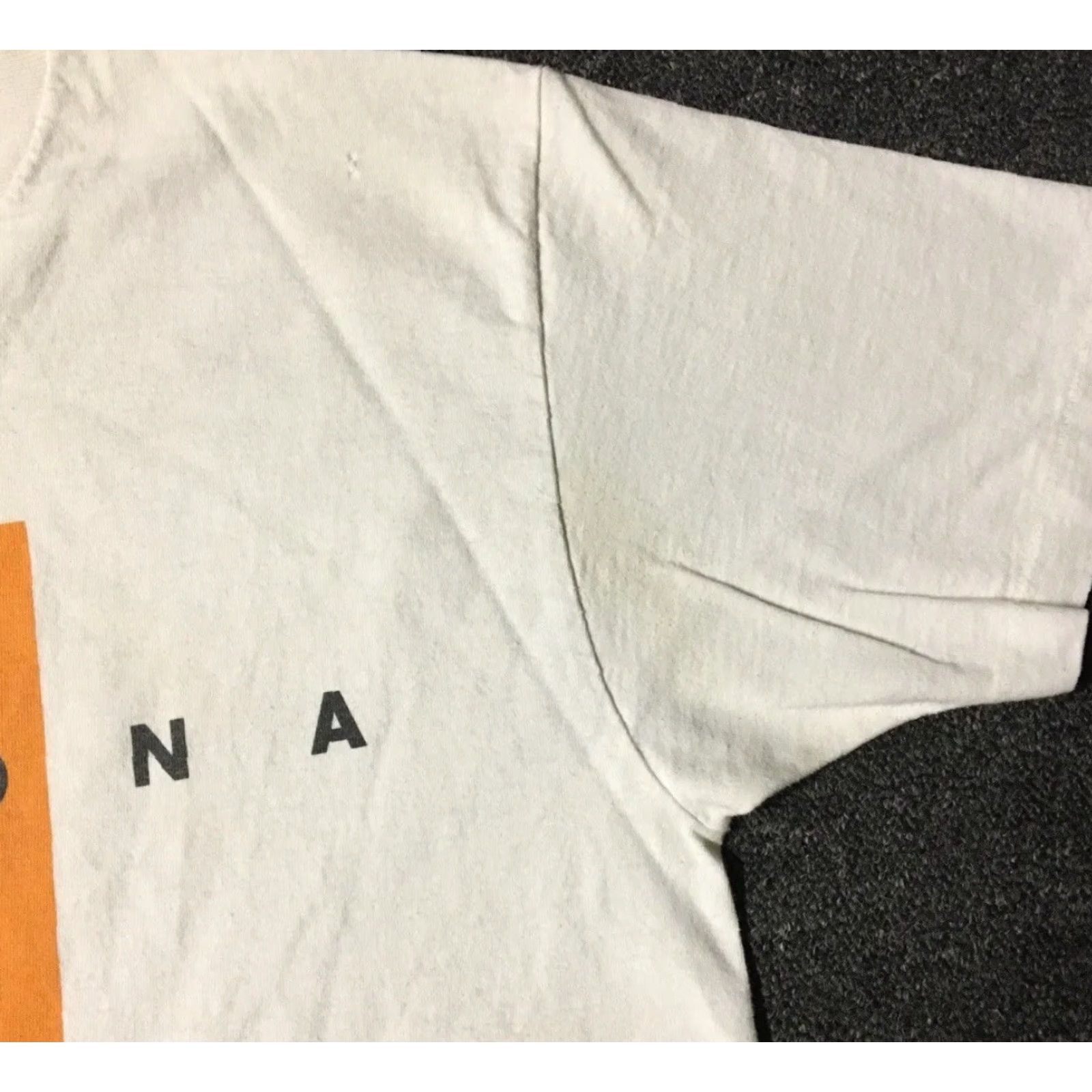 Esprit VINTAGE ESPRIT Arizona Faded Spellout Shirt M USA Track Skate Surf Grunge 90s 80s White Men M Regulations: no refunds Size US M / EU 48-50 / 2 - 7 Thumbnail